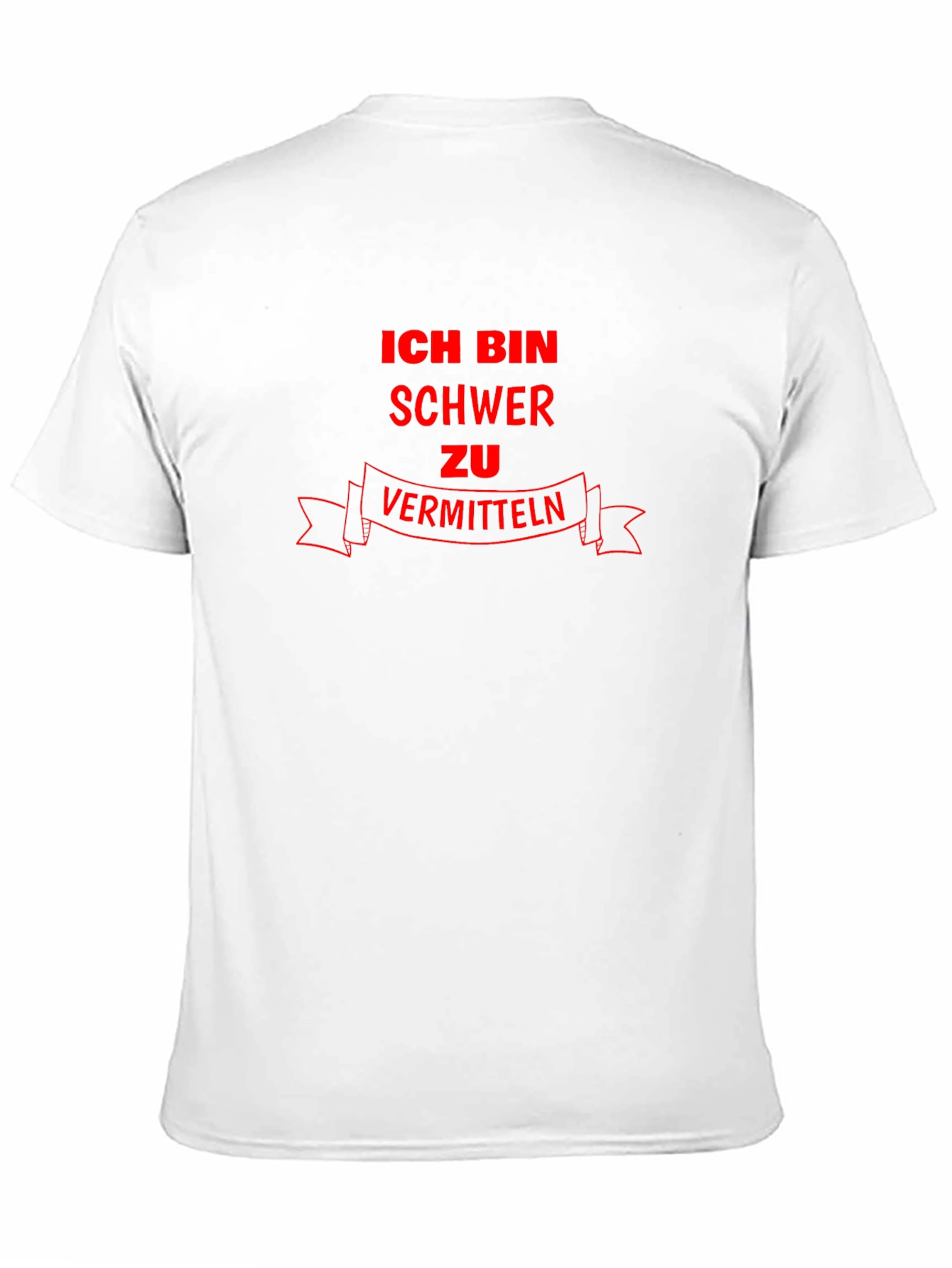 Ich Bin Schwer zu Vermitteln Black Graphic T-Shirt