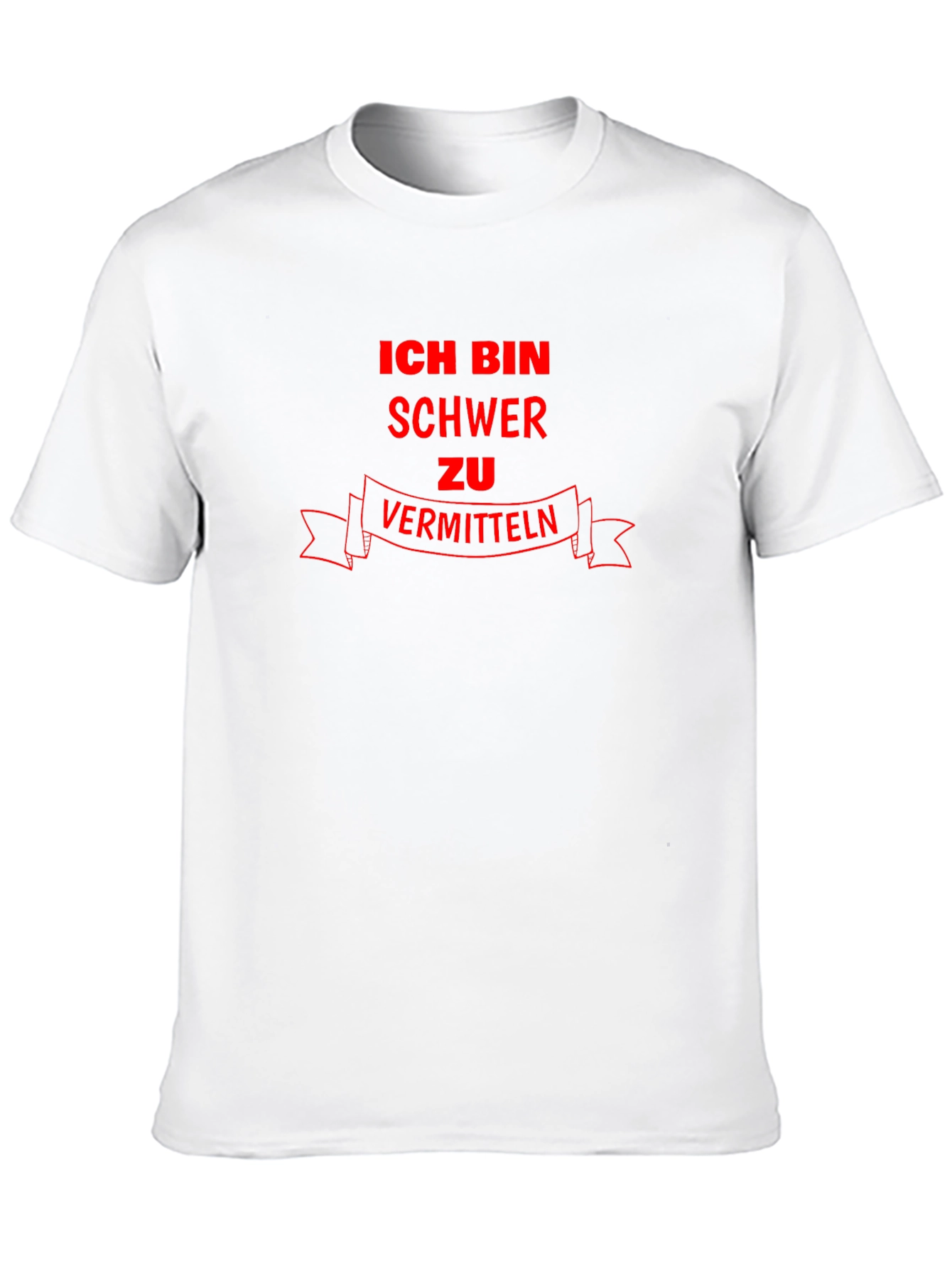 Ich Bin Schwer zu Vermitteln Black Graphic T-Shirt