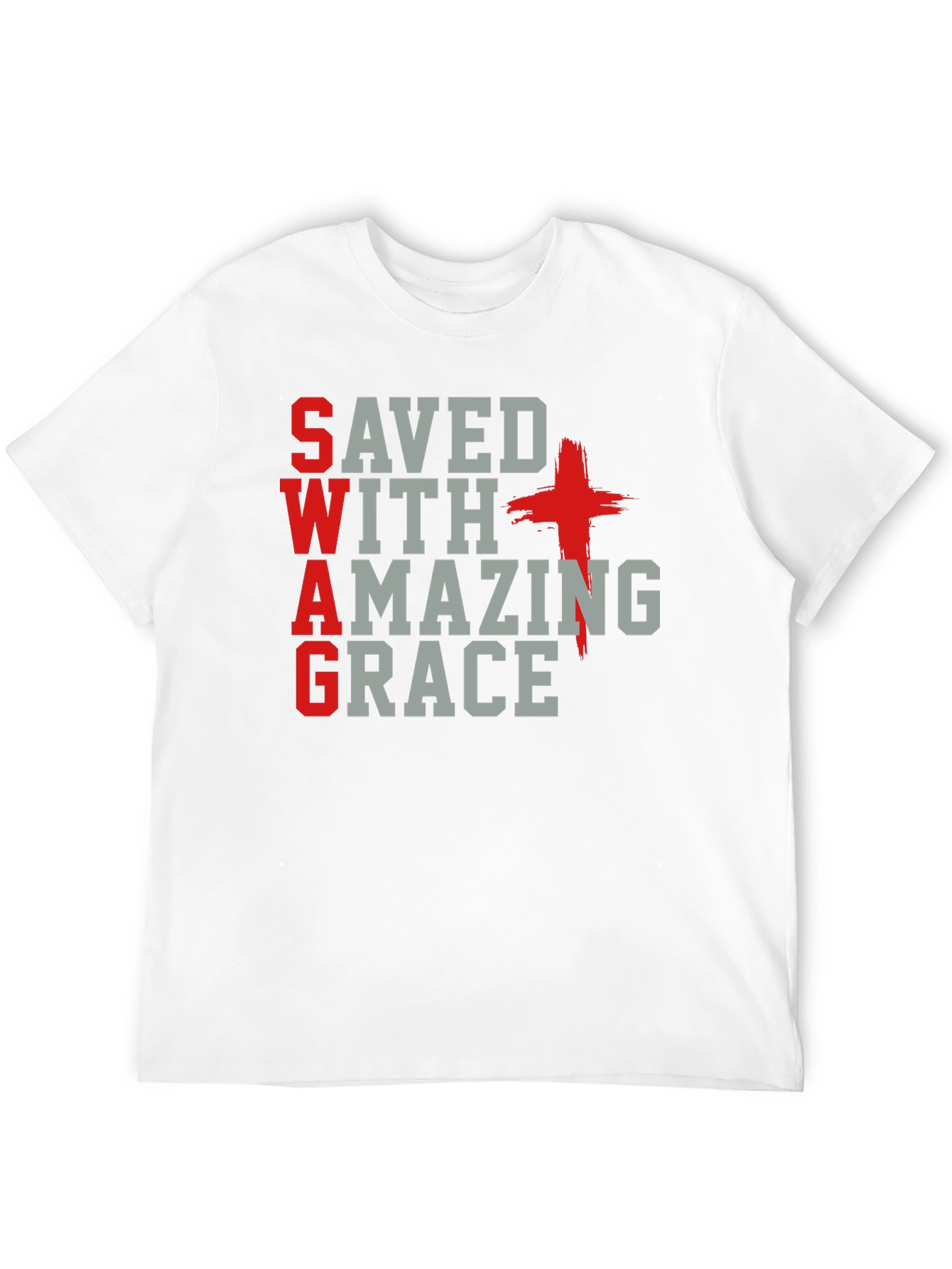 Saved With Amazing Grace Christian T-Shirt