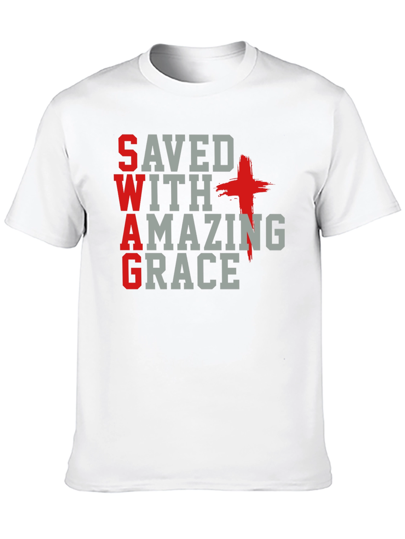 Saved With Amazing Grace Christian T-Shirt