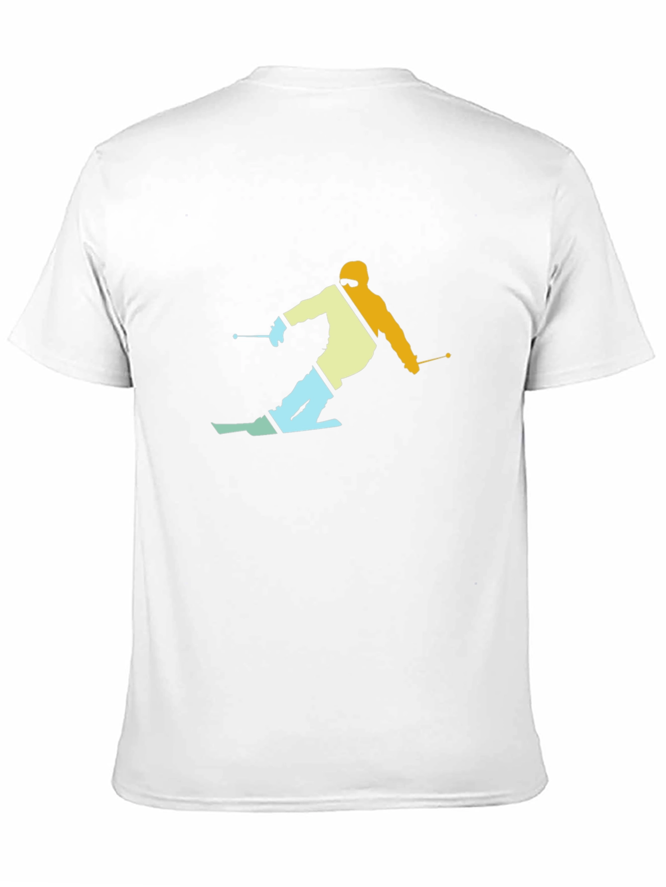 Retro Skier Graphic T-Shirt - Black