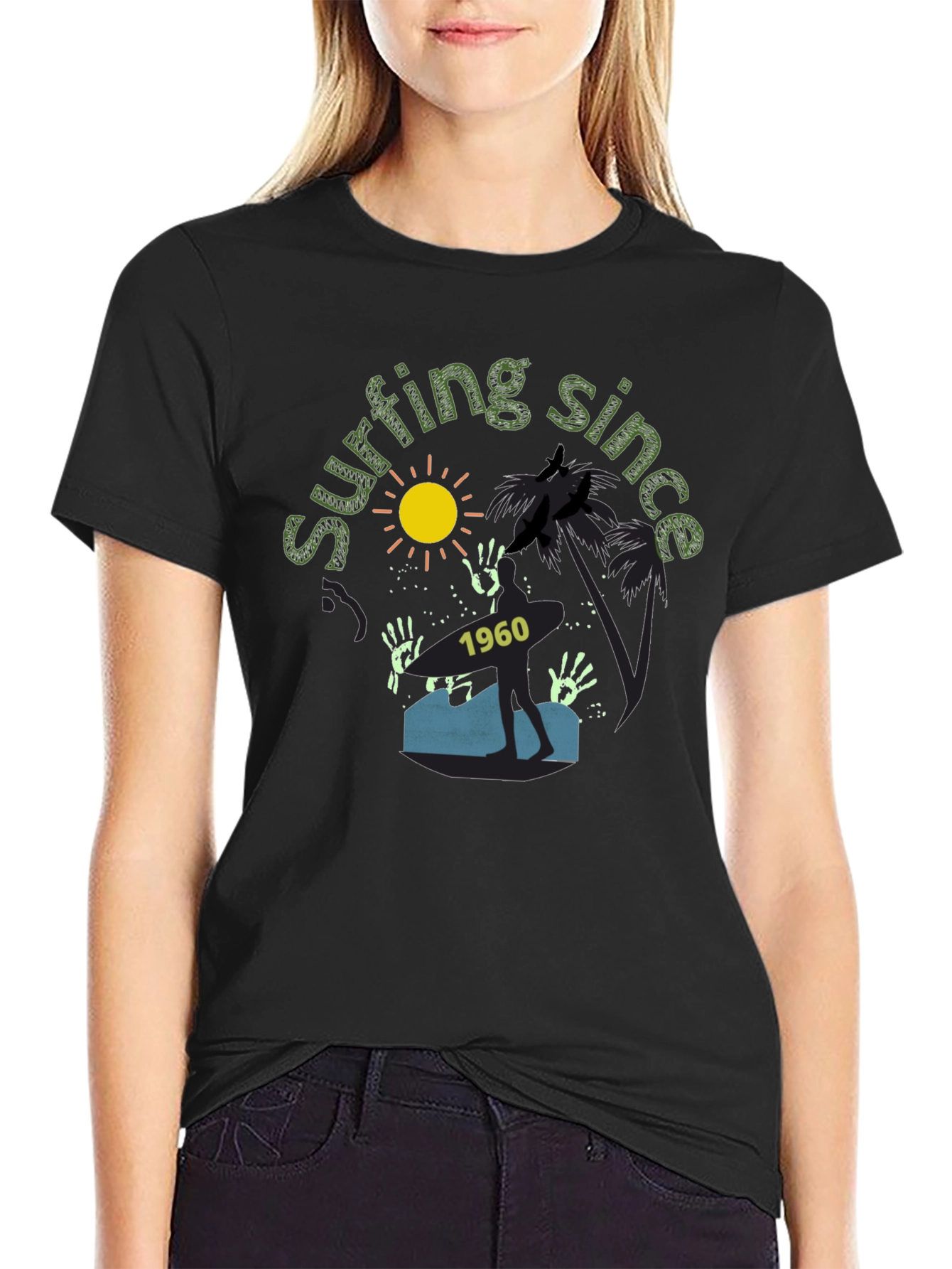 Surfing Since 1960 Graphic Tee - Tropical Vibe