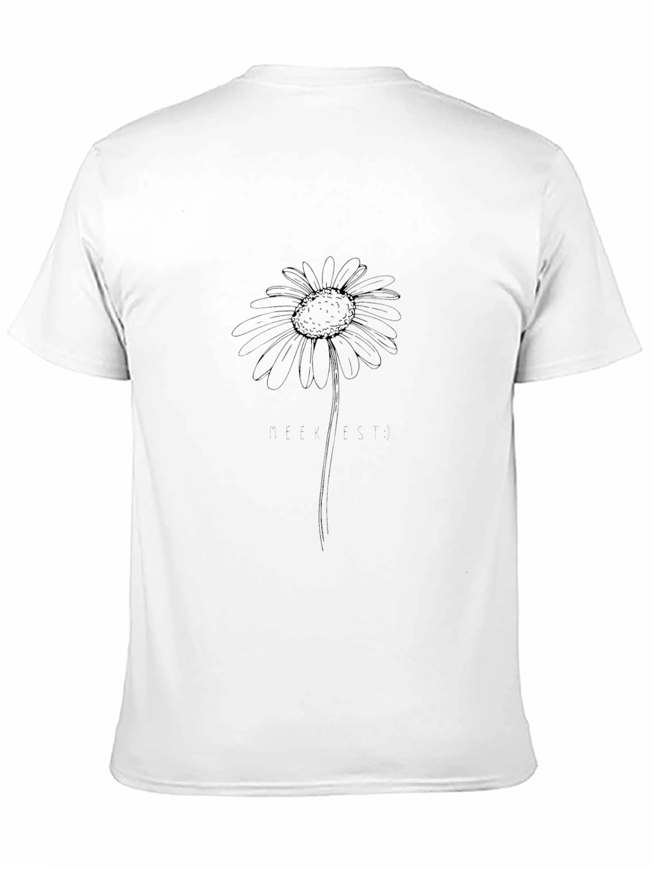 Black Daisy Graphic Tee - Classic Comfort Fit