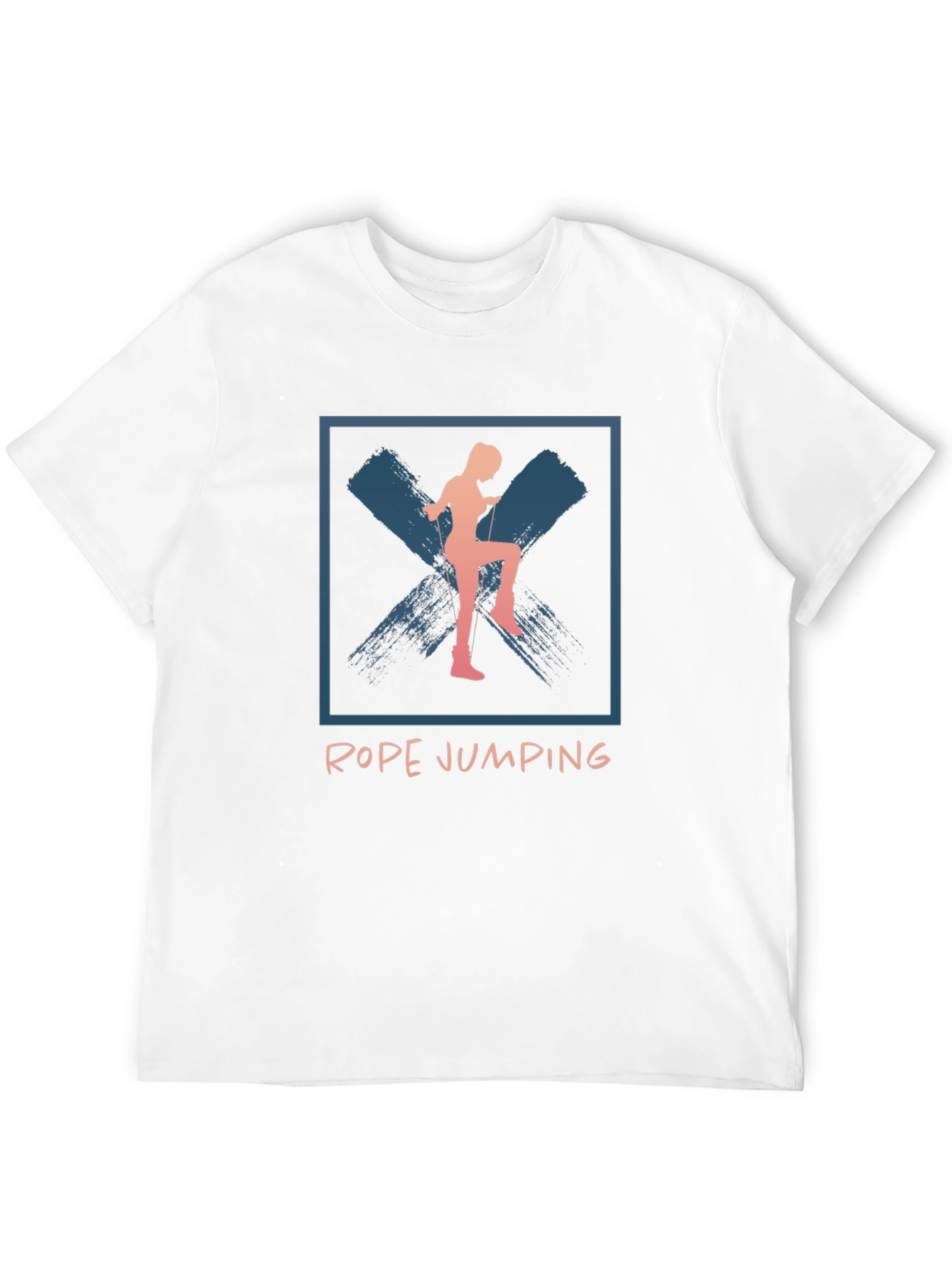 Rope Jumping Graphic Tee - Unisex Black T-Shirt