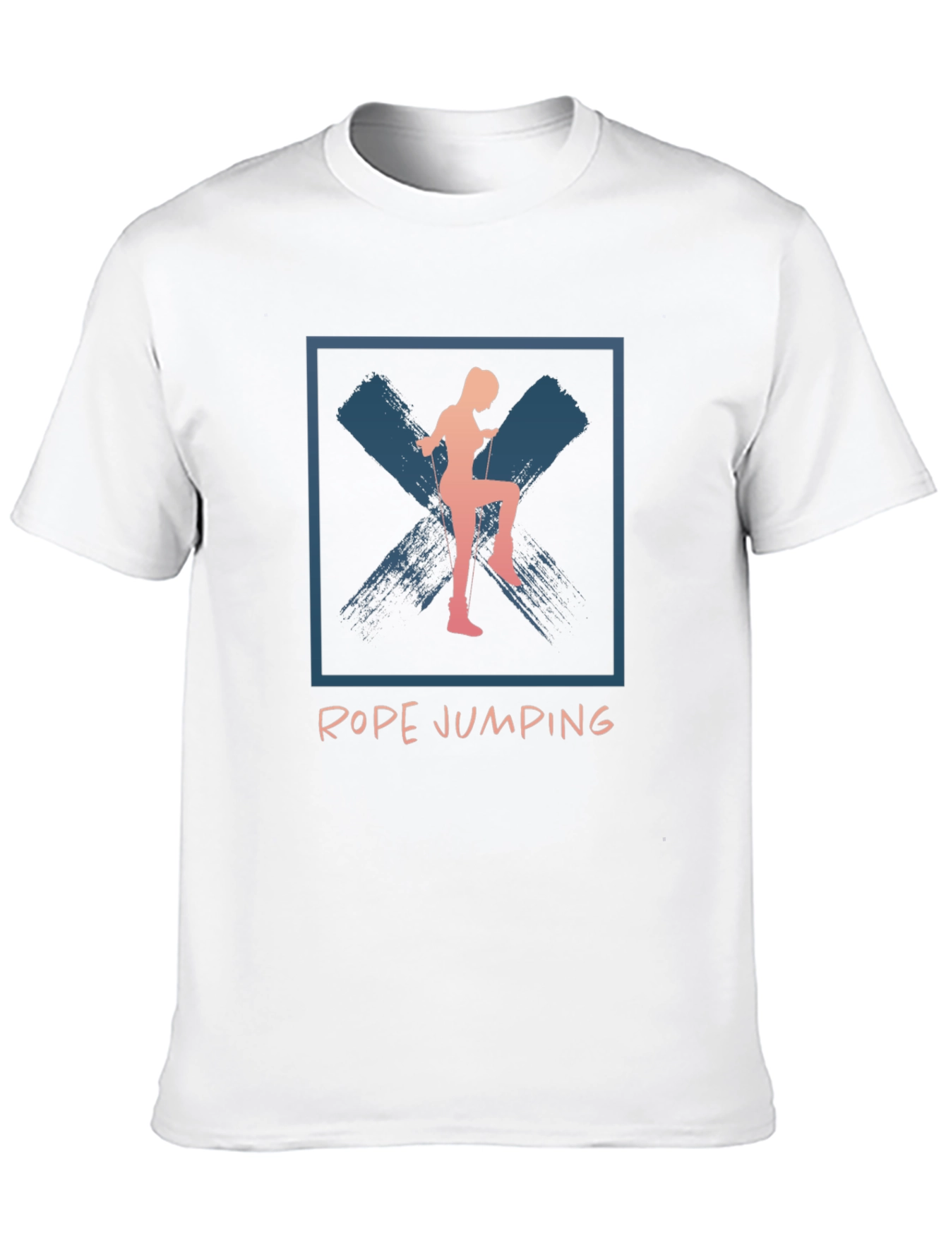 Rope Jumping Graphic Tee - Unisex Black T-Shirt