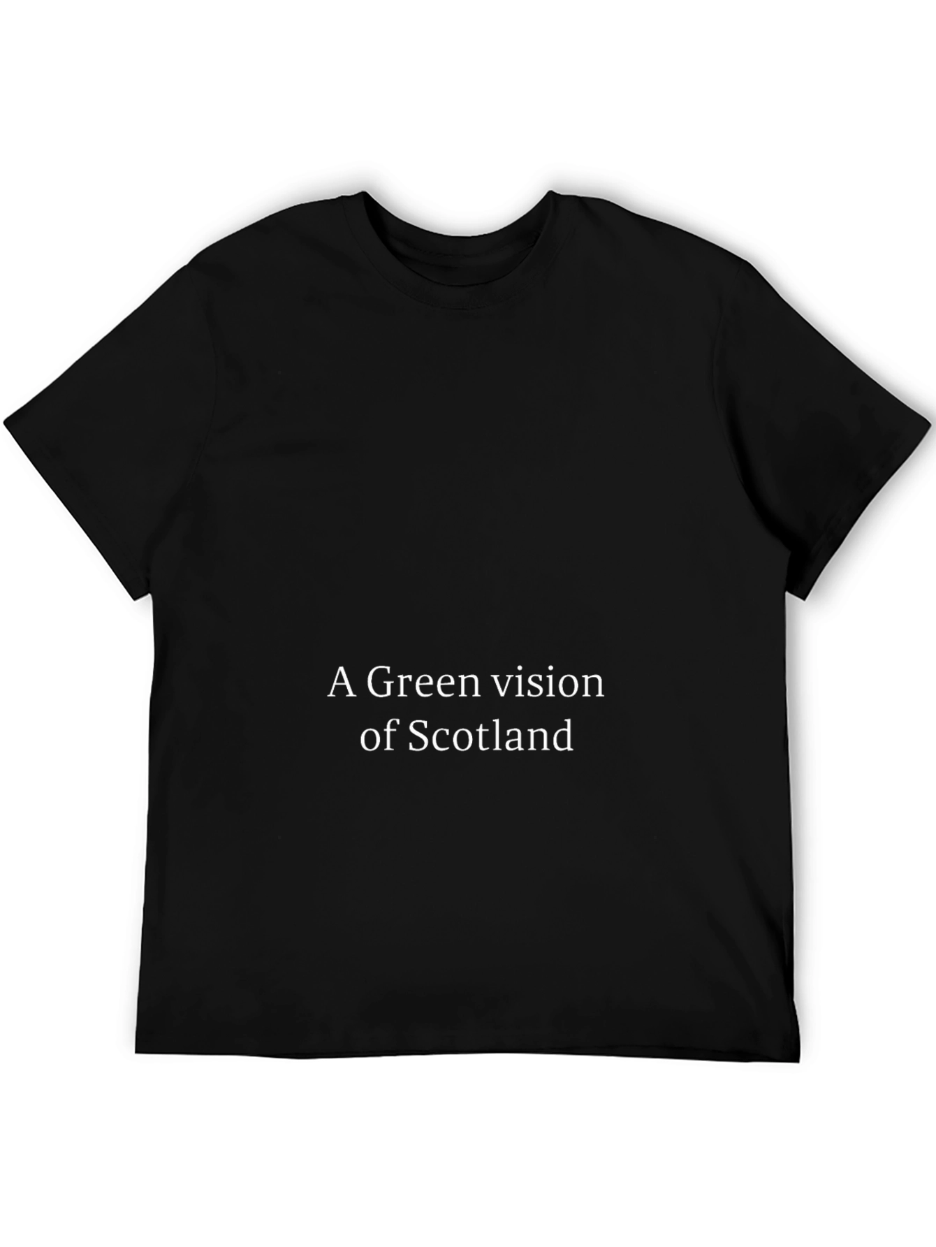 Green Vision of Scotland Black T-Shirt
