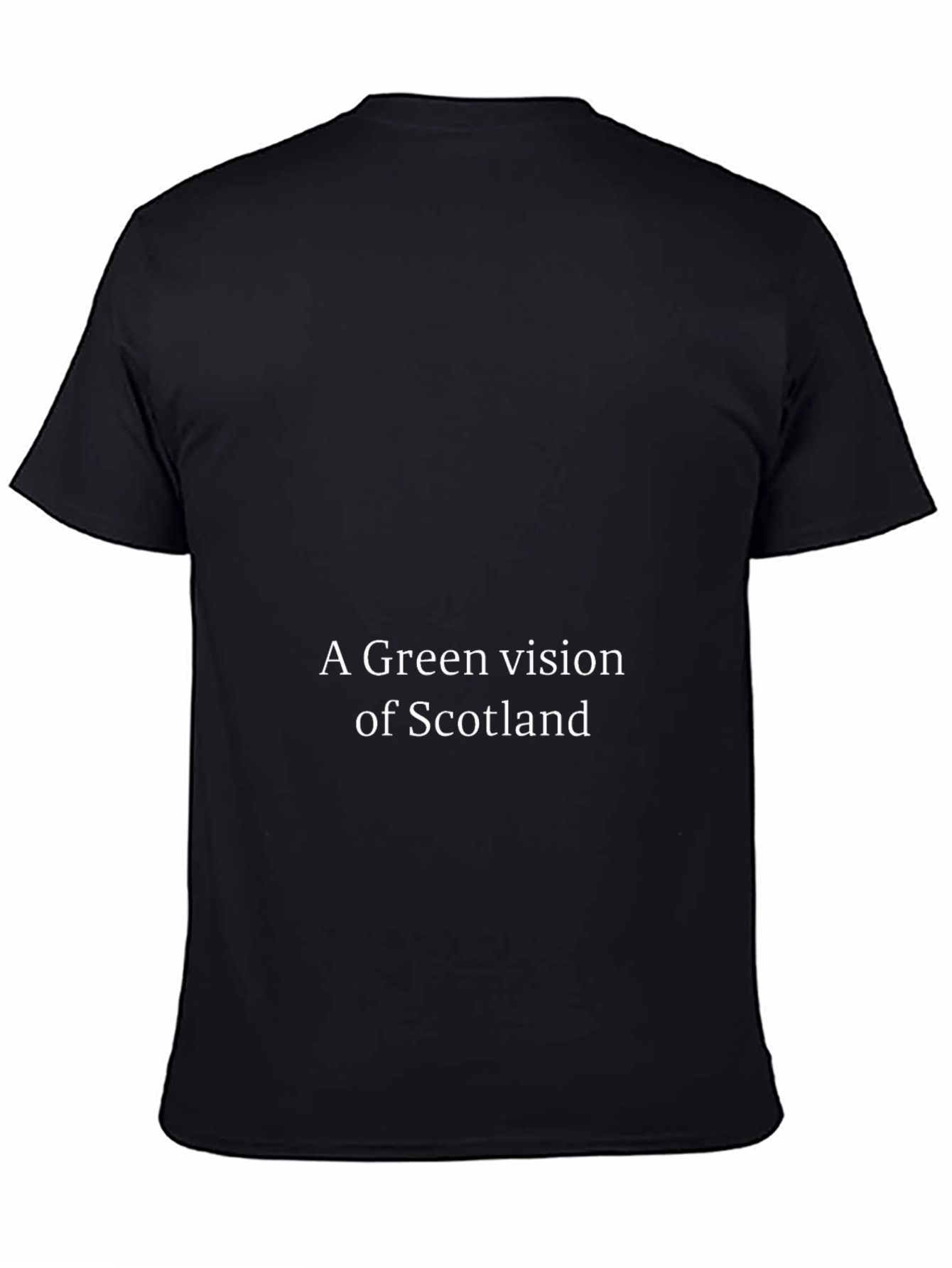 Green Vision of Scotland Black T-Shirt