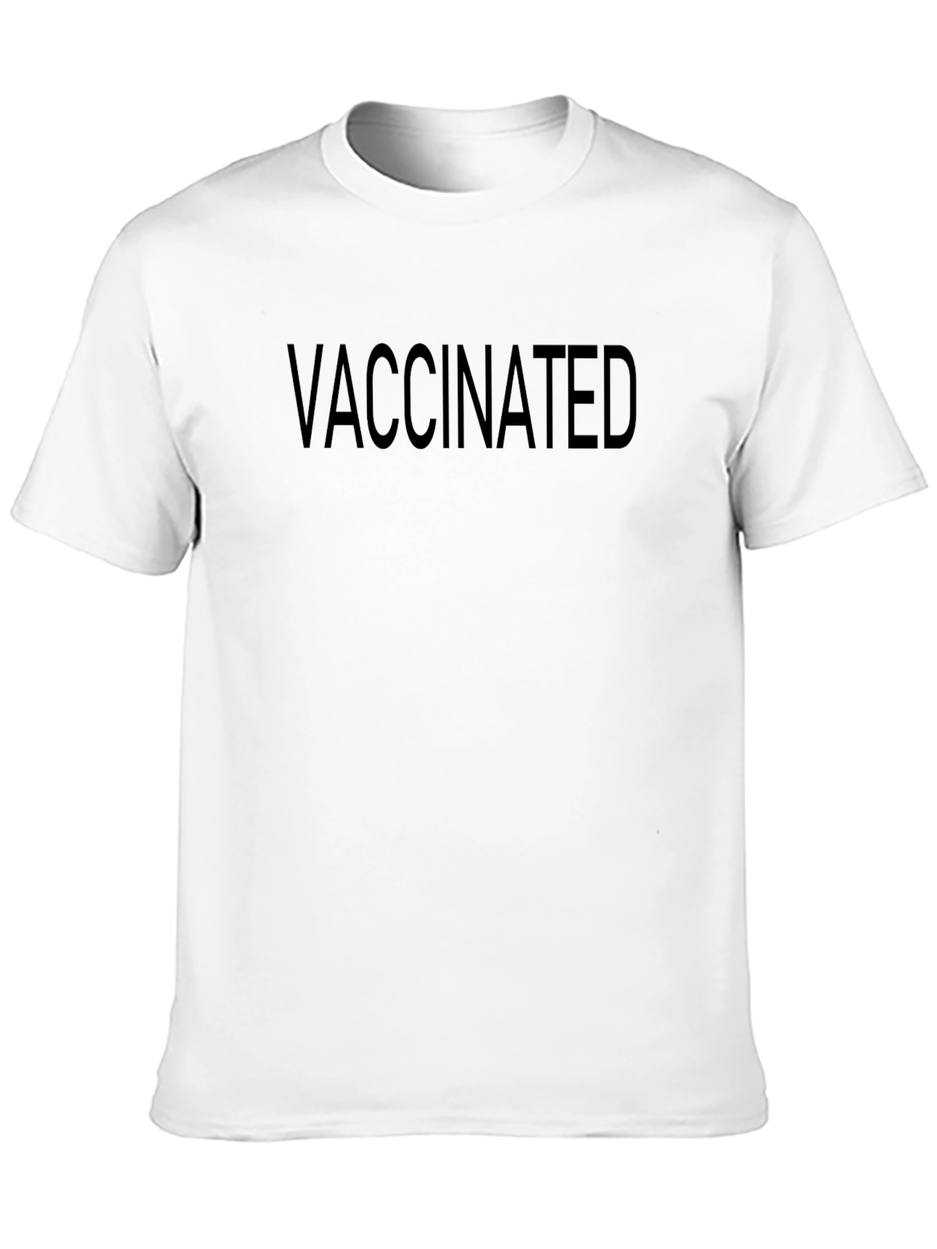 Vaccinated Black T-Shirt - Show Your Status!