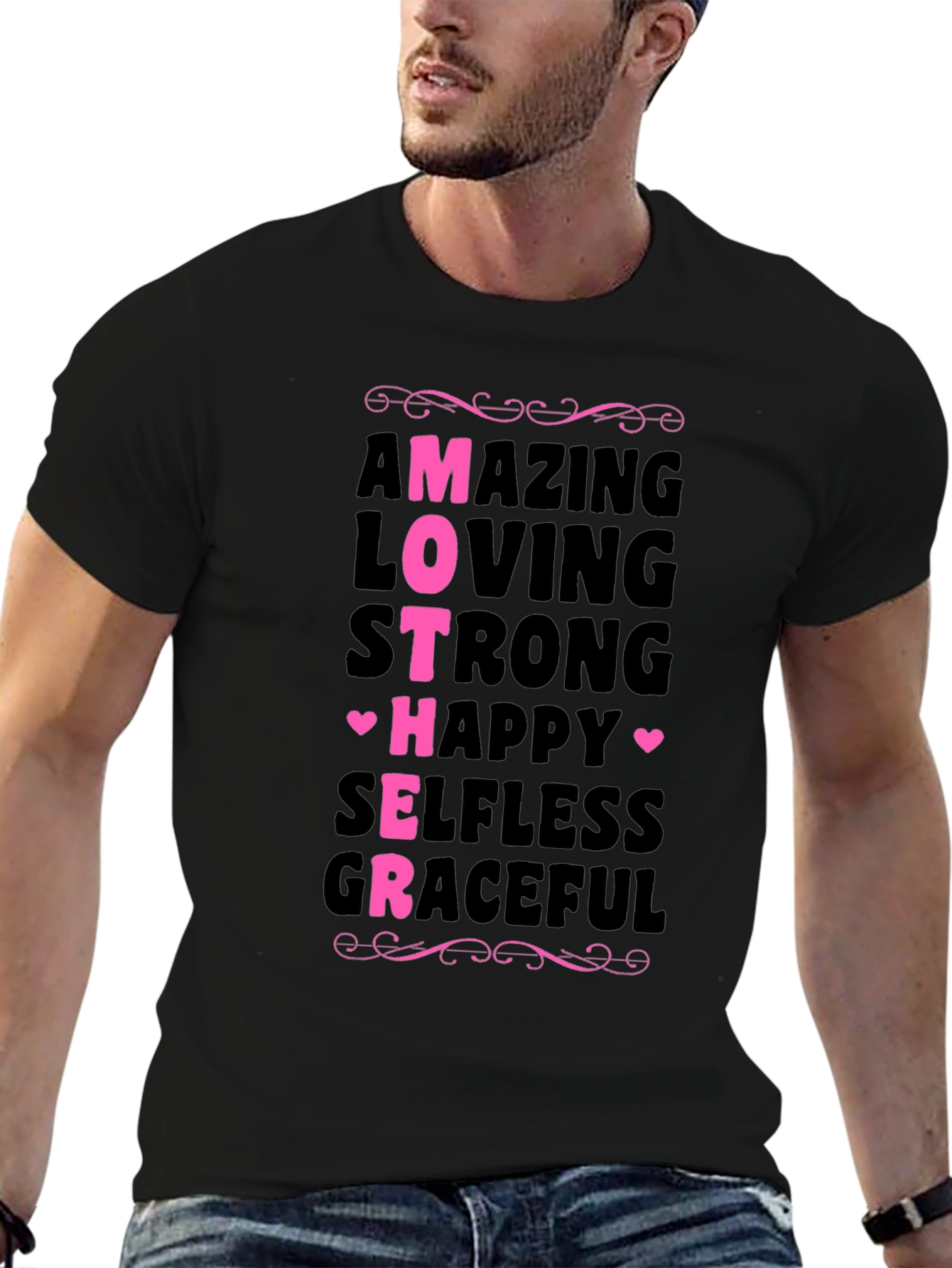 Amazing Mother T-Shirt - Loving Strong Graceful