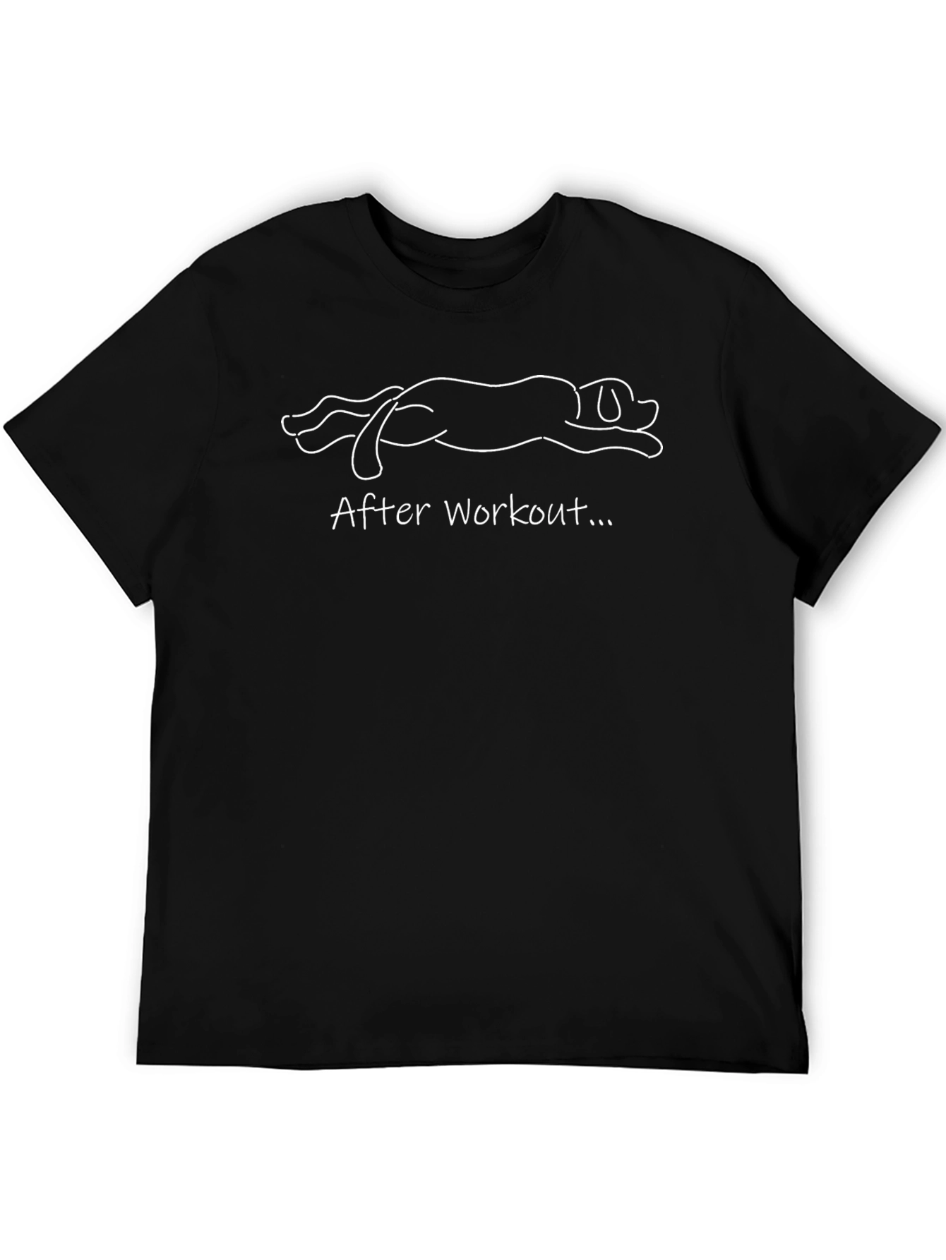 After Workout Dog Graphic T-Shirt