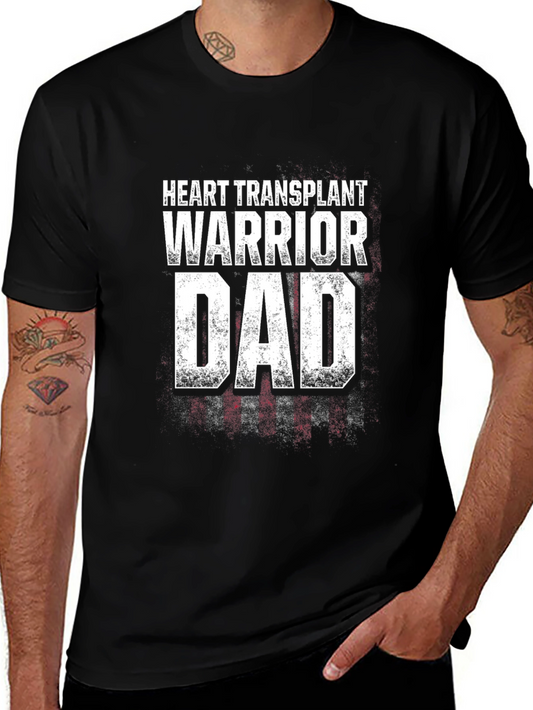 Heart Transplant Warrior Dad Graphic Tee