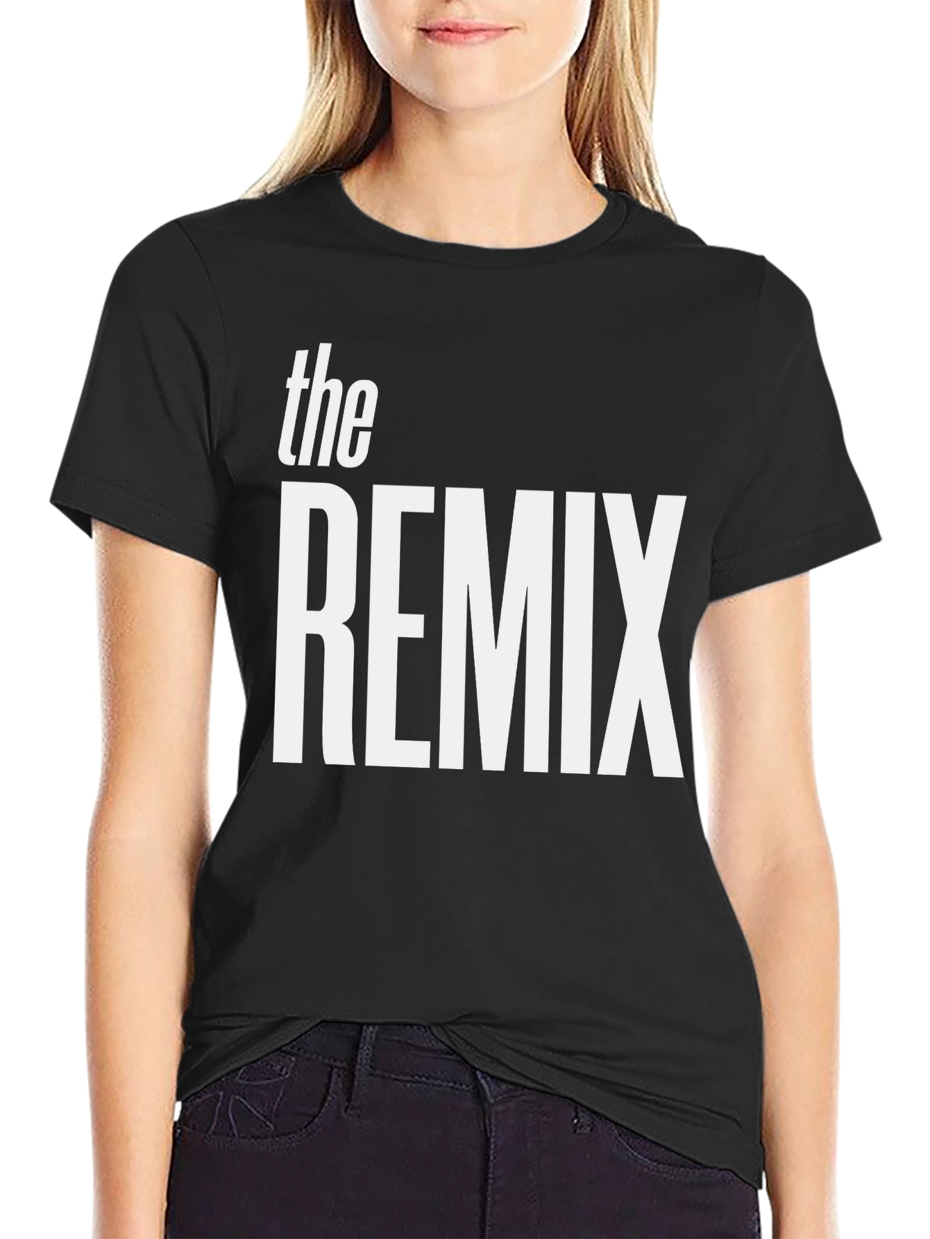 The Remix Black T-Shirt - Bold Graphic Tee
