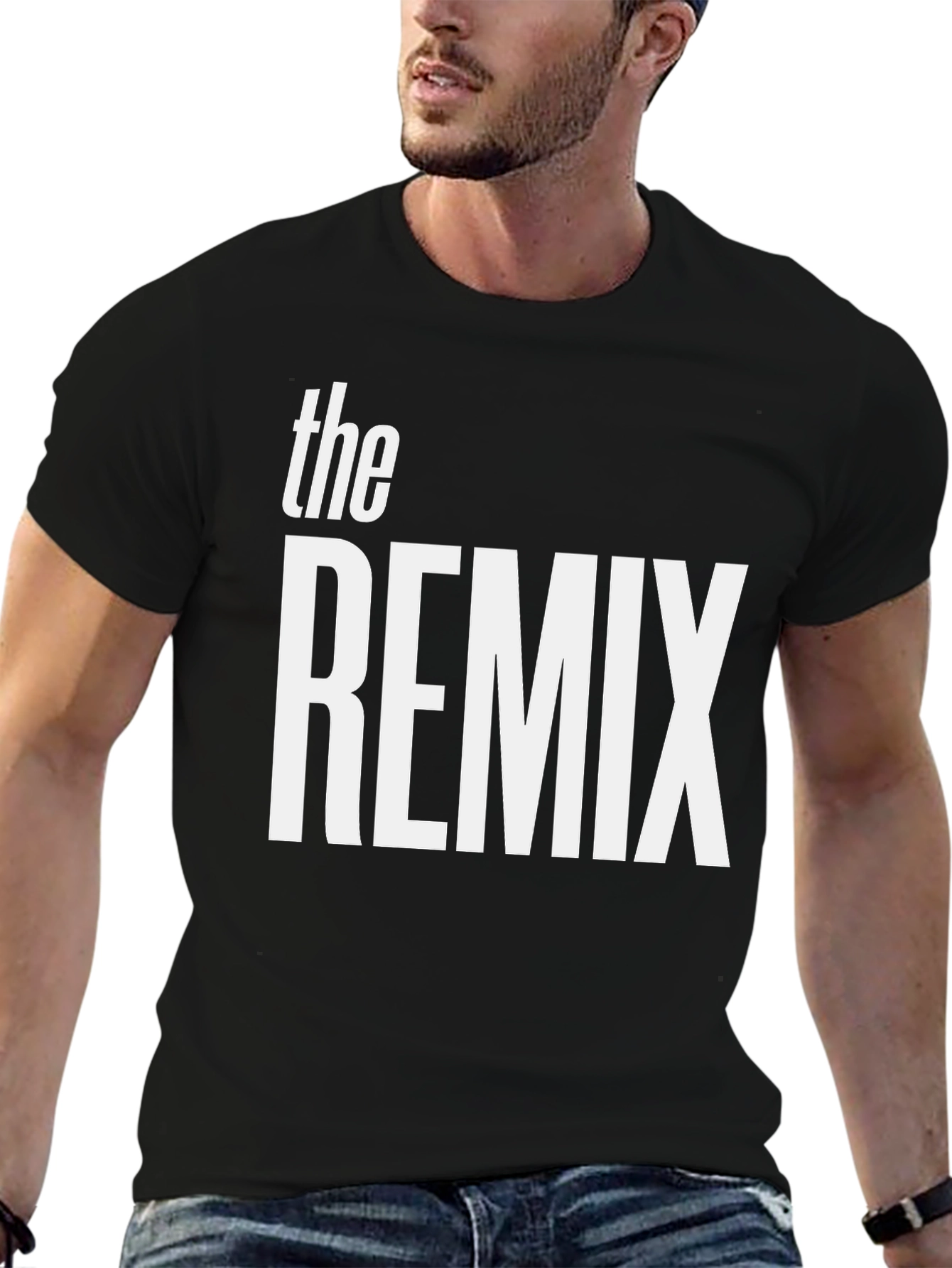 The Remix Black T-Shirt - Bold Graphic Tee