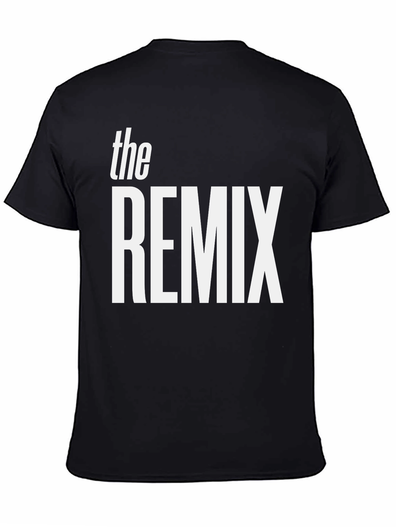 The Remix Black T-Shirt - Bold Graphic Tee