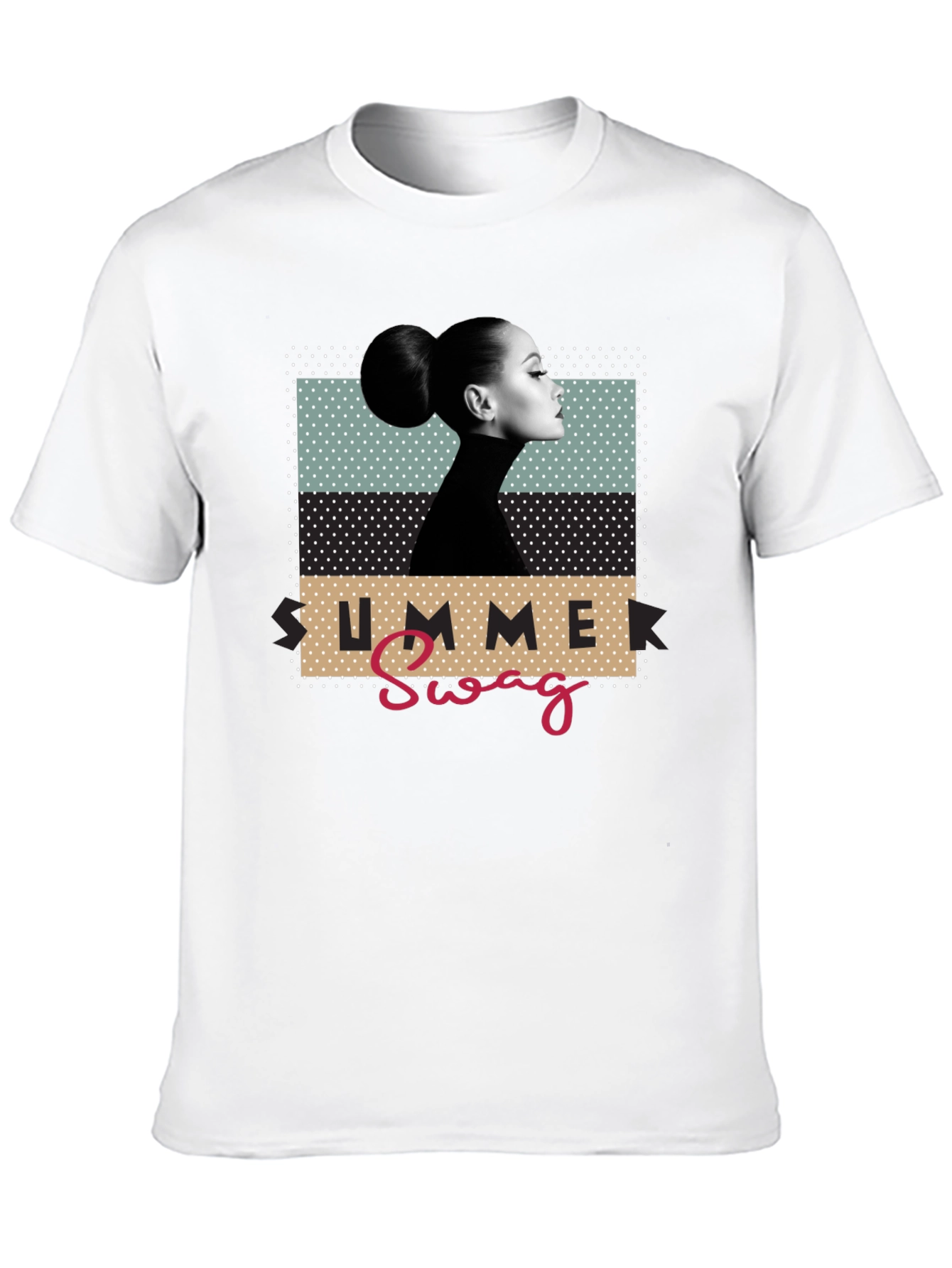 Summer Swag Graphic Tee - Black Casual T-Shirt