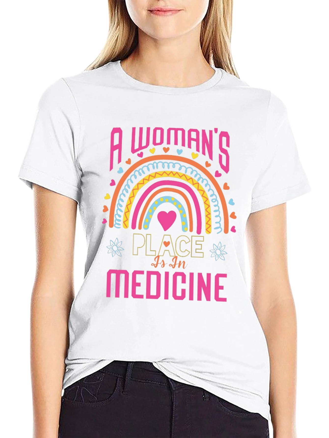 A Womans Place Is In Medicine Graphic Tee