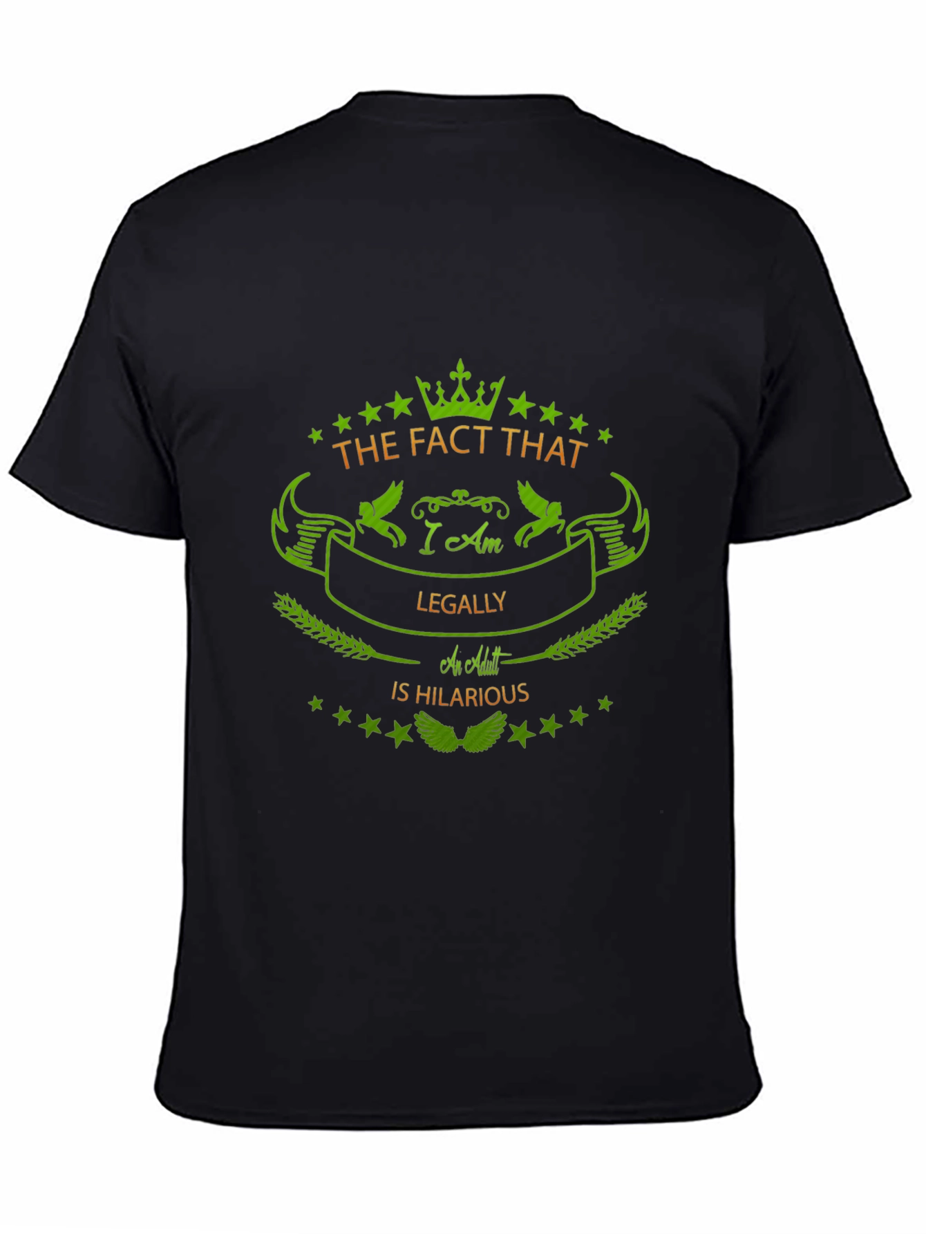 Humorous Legally an Adult Graphic Tee