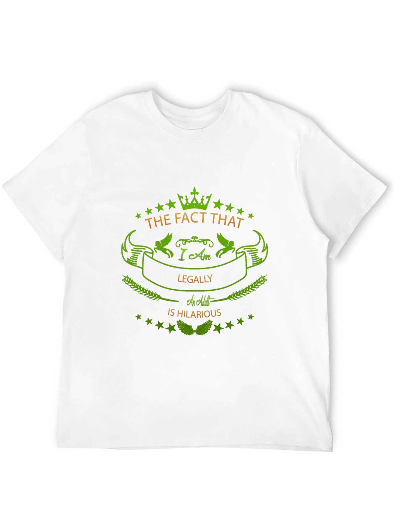 Humorous Legally an Adult Graphic Tee
