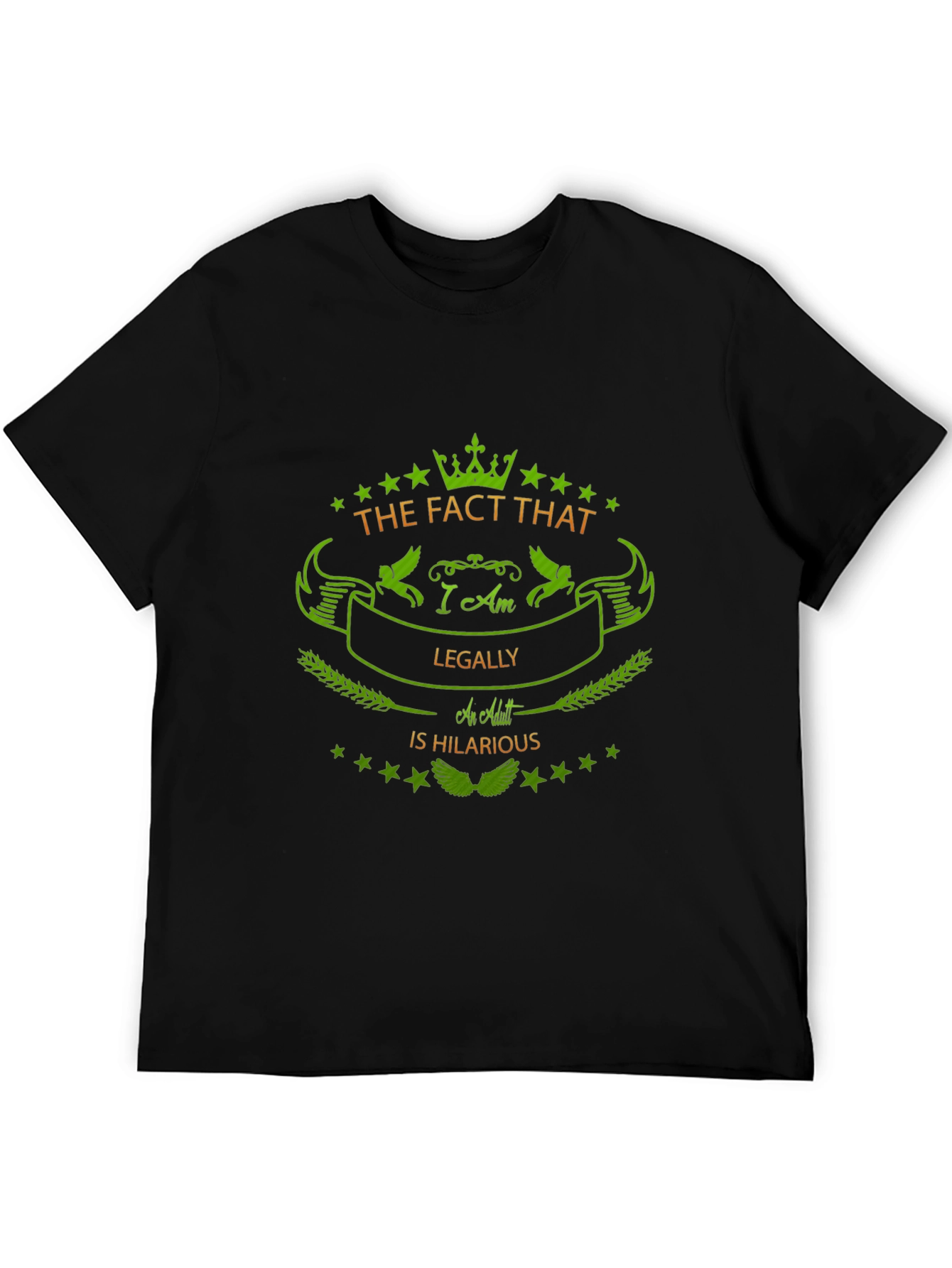 Humorous Legally an Adult Graphic Tee