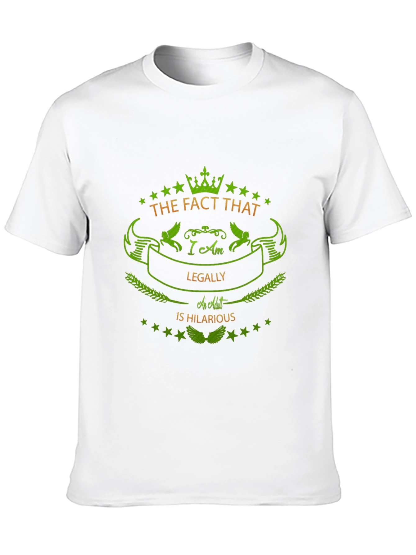 Humorous Legally an Adult Graphic Tee