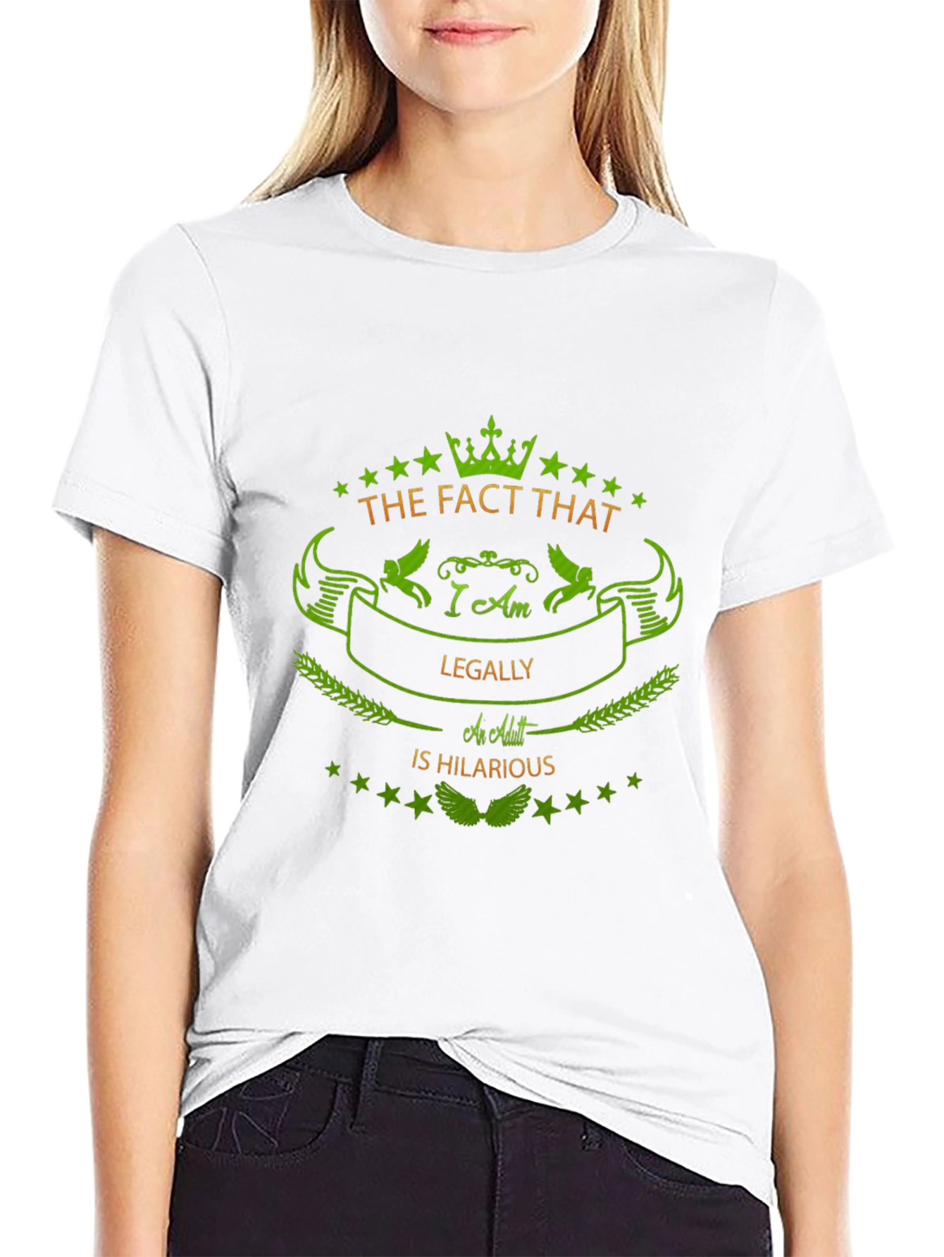 Humorous Legally an Adult Graphic Tee