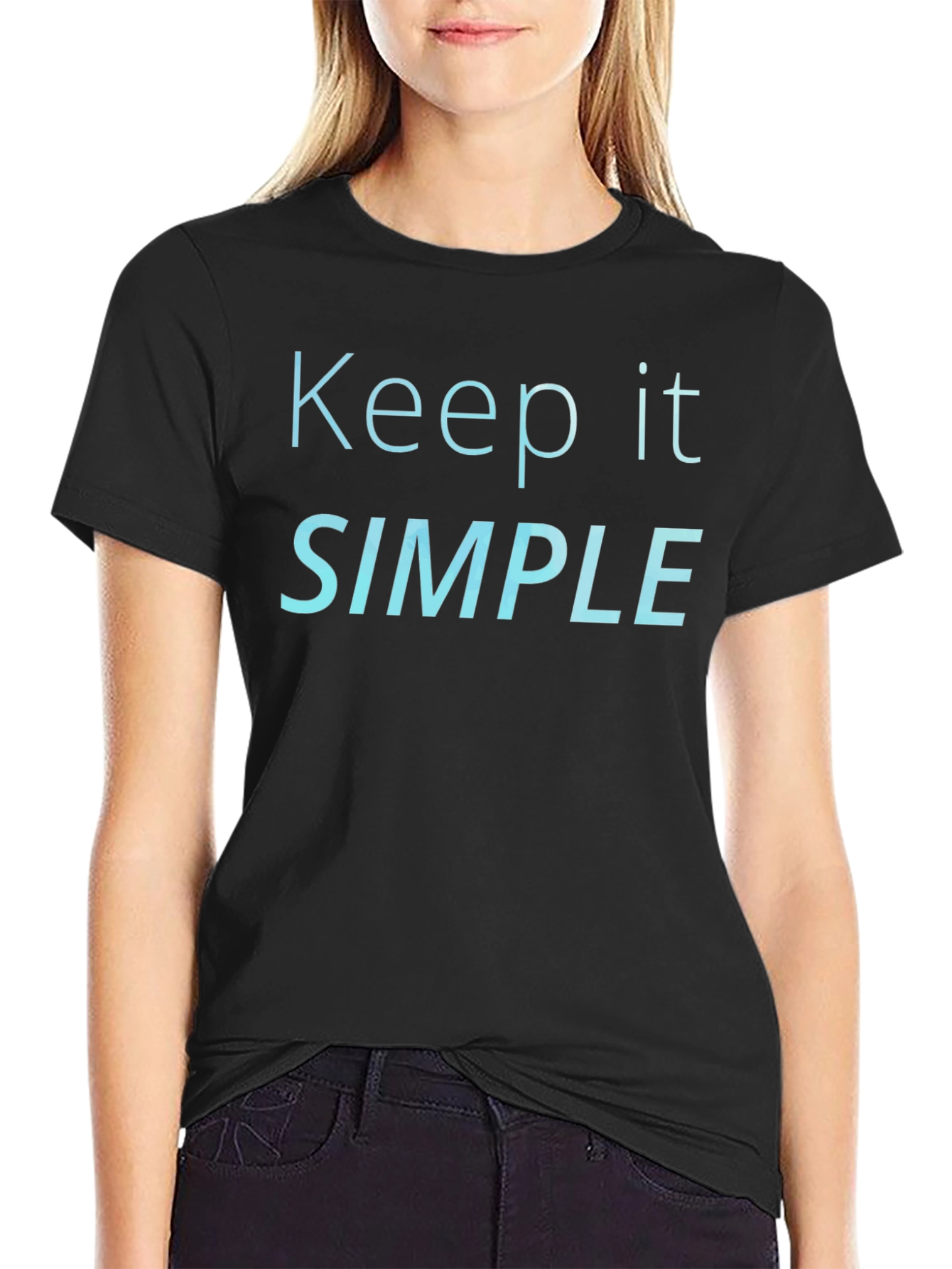 Keep It Simple Black T-Shirt