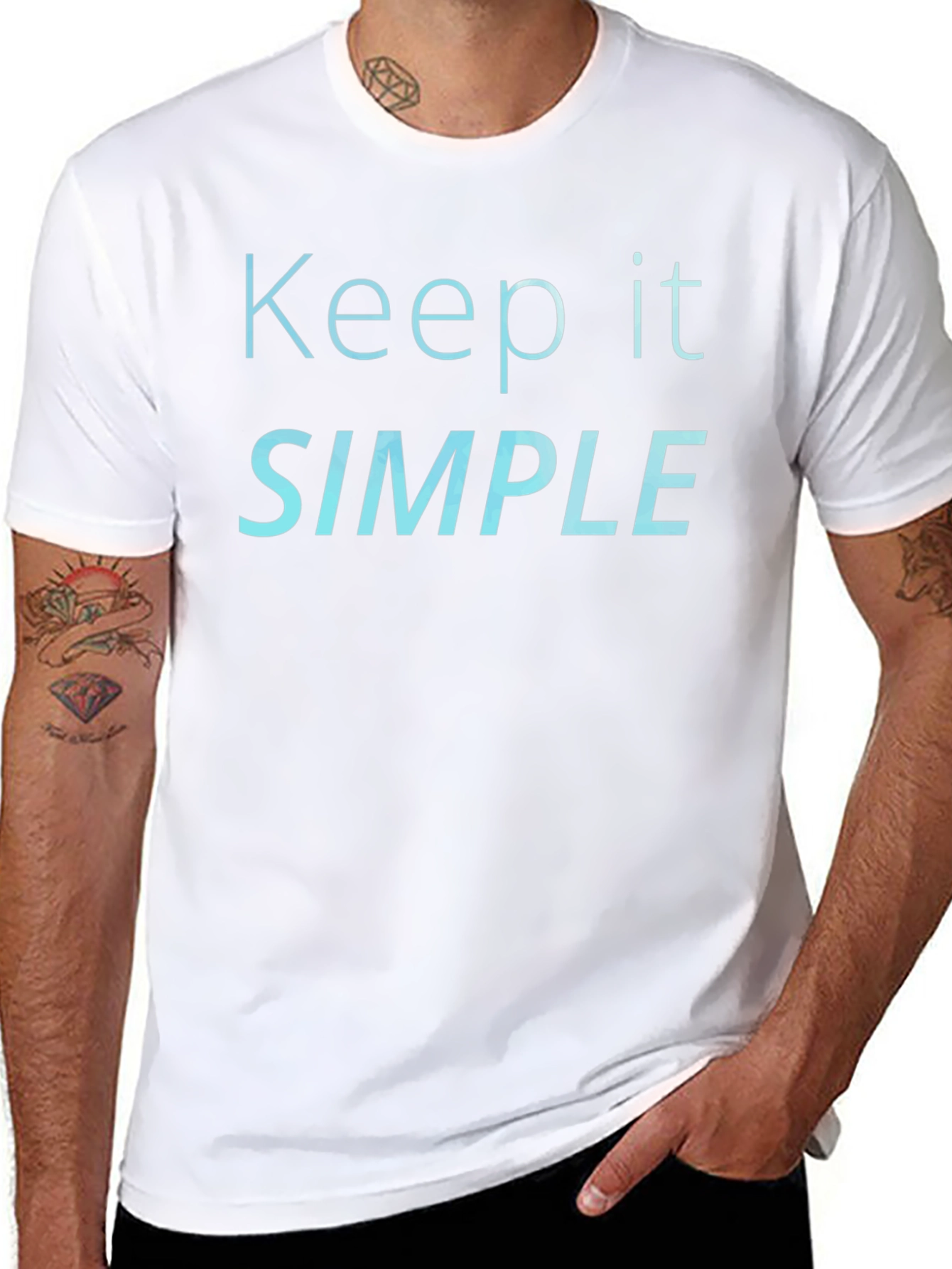 Keep It Simple Black T-Shirt