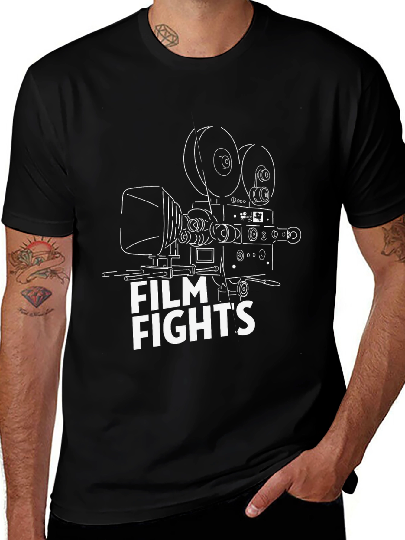 Film Fights T-Shirt - Movie Buff Tee