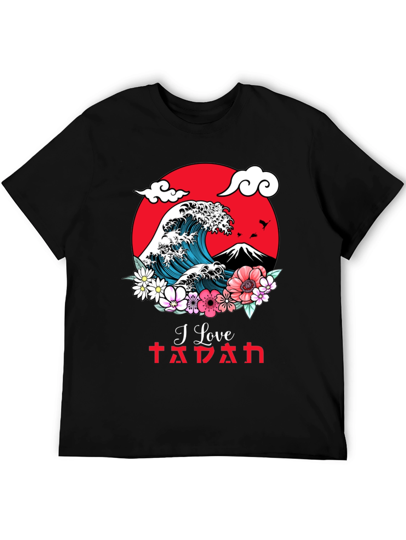 Japanese Wave Graphic T-Shirt - I Love Japan Tee