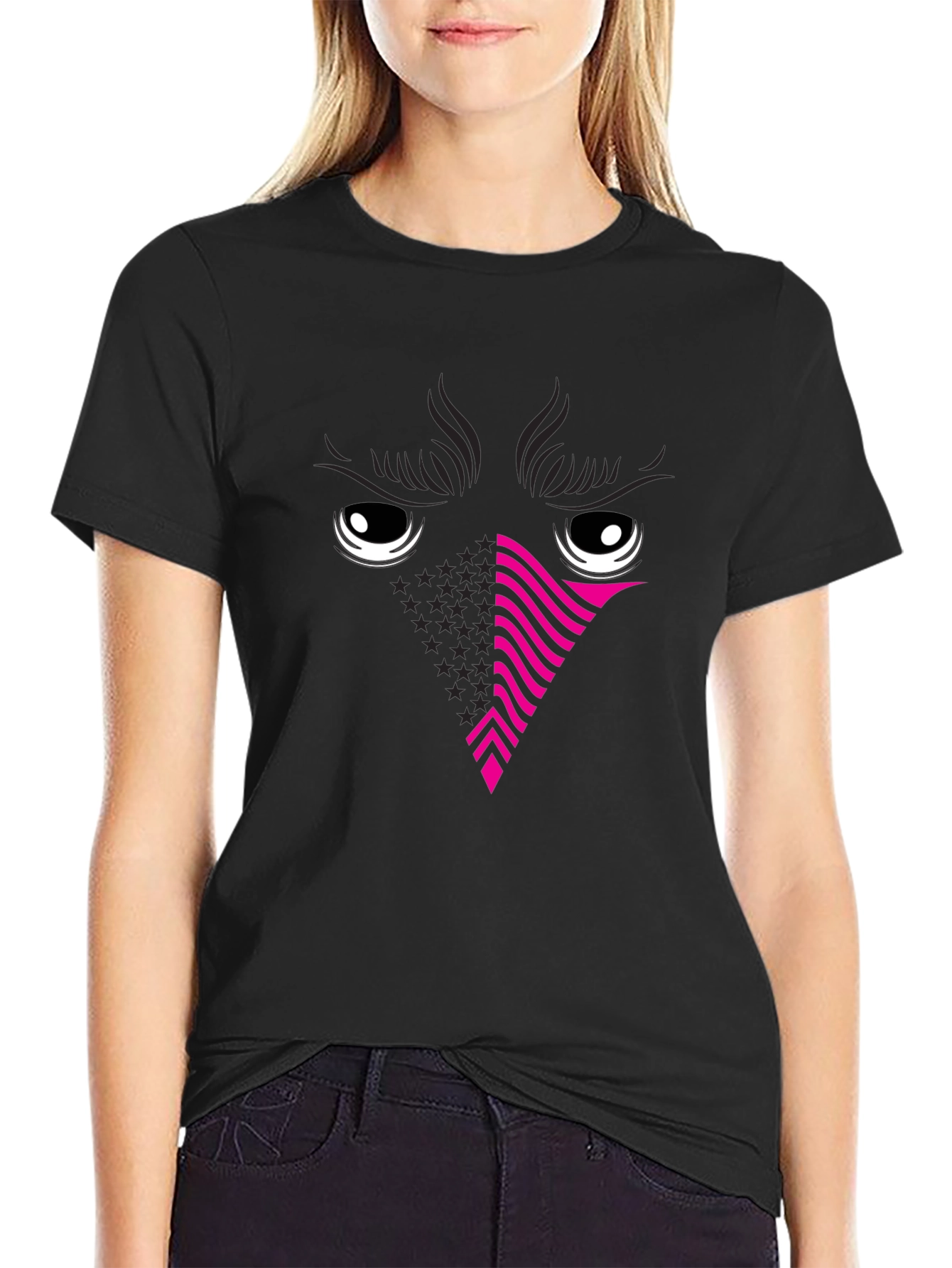 Cool Abstract Eye Face T-Shirt