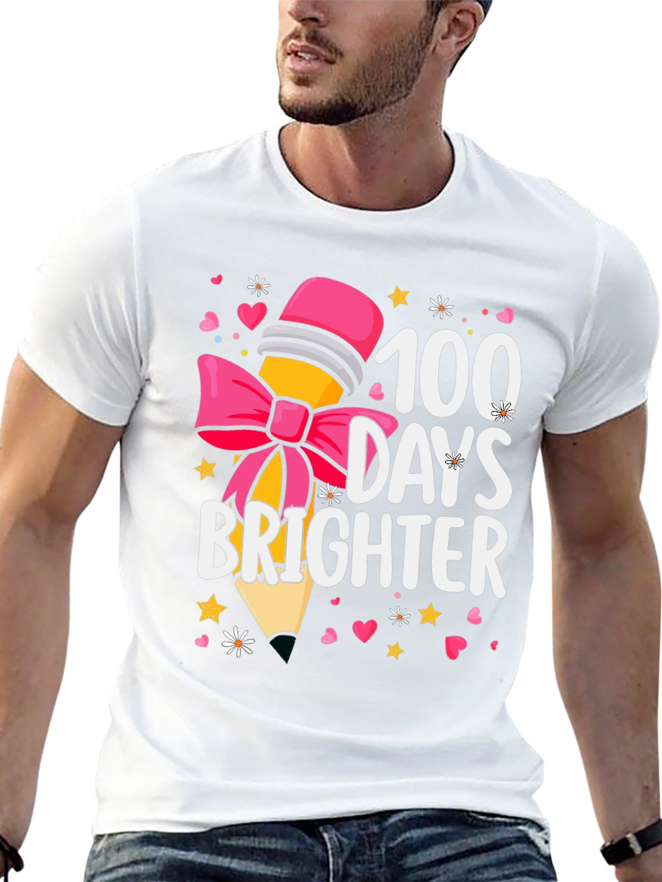 100 Days Brighter Teacher T-Shirt