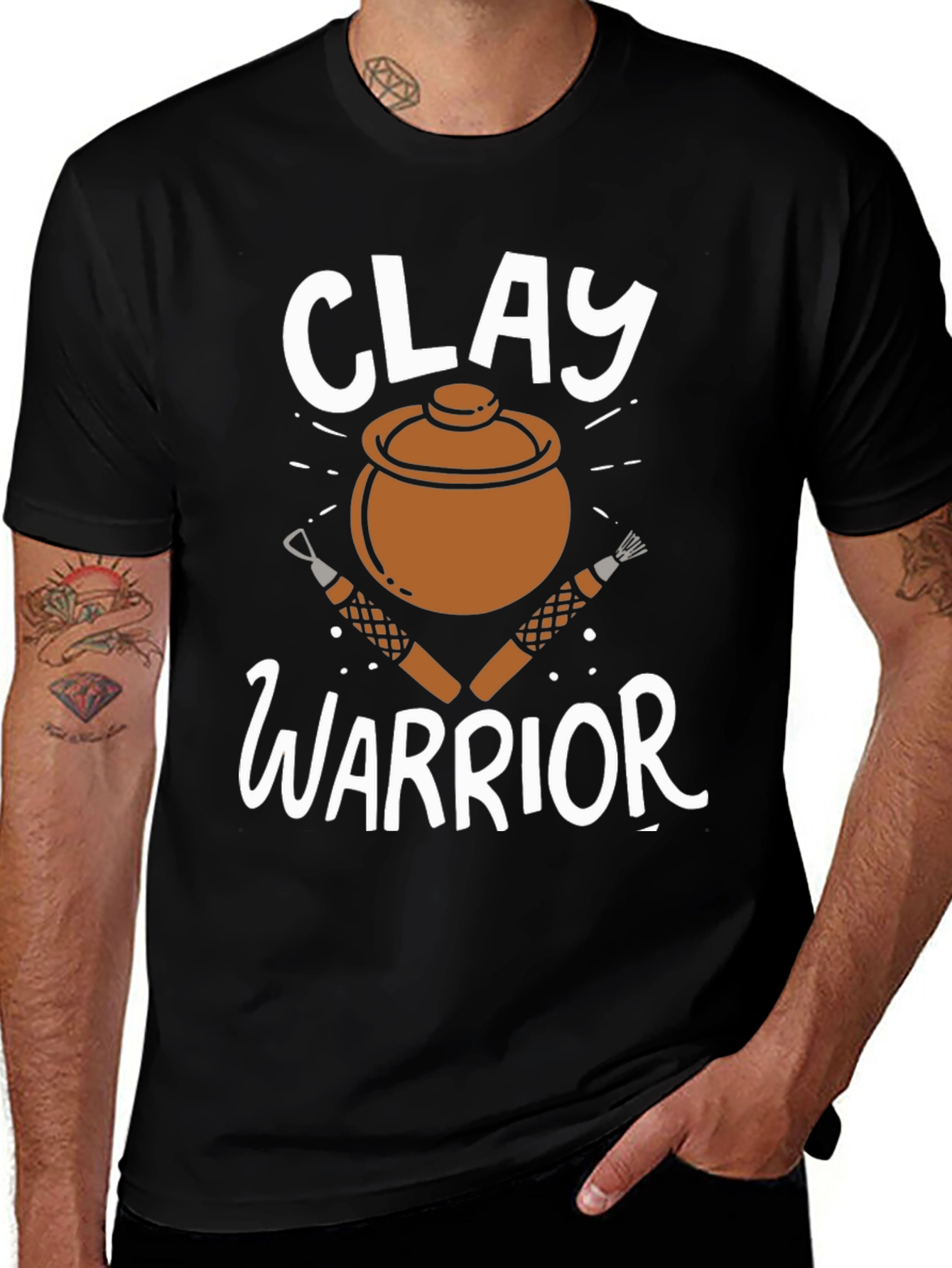 Clay Warrior T-Shirt - Pottery Lover Gift