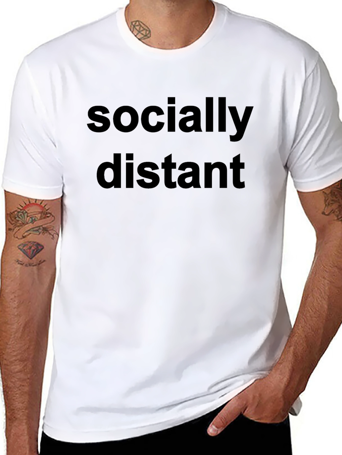 Socially Distant T-Shirt - Bold Statement Tee