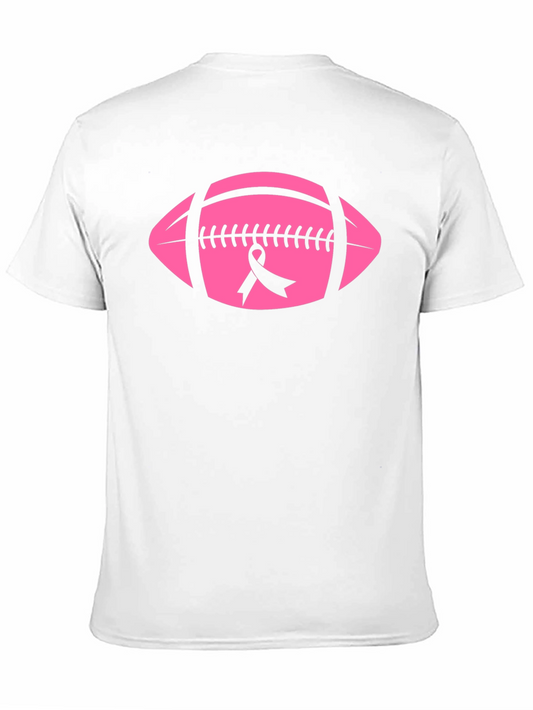 Pink Football Breast Cancer Awareness T-Shirt