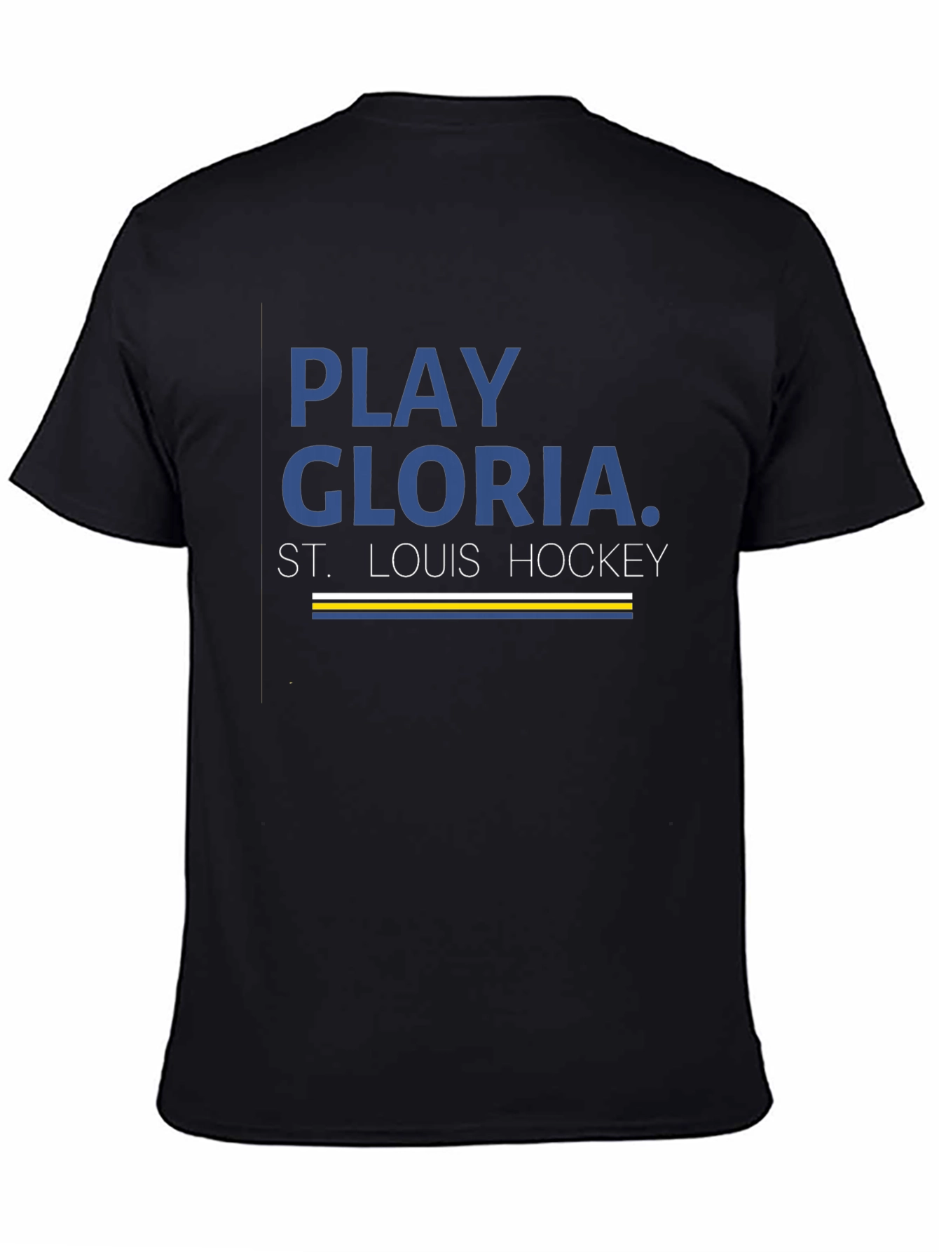Play Gloria St. Louis Hockey Black T-Shirt