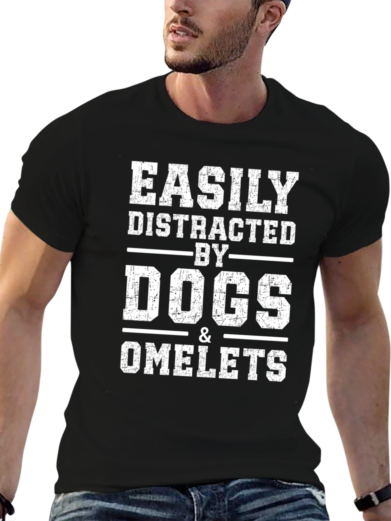 Easily Distracted by Dogs & Omelets T-Shirt