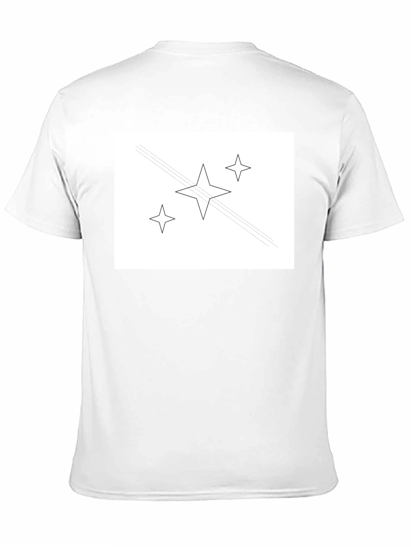 Stylish Black Tee with Star Graphic