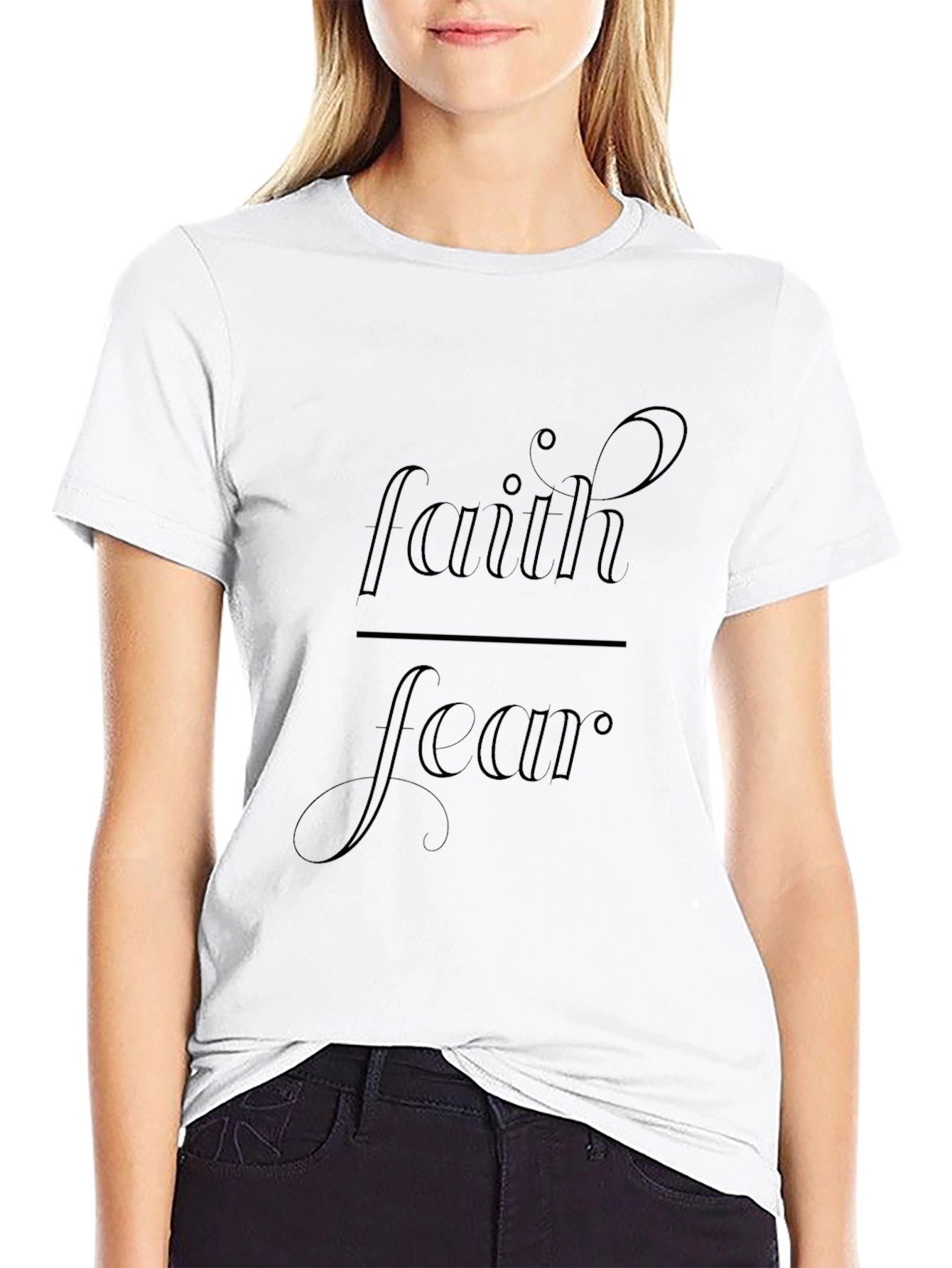 Faith Over Fear Graphic Tee - Unisex Black T-Shirt