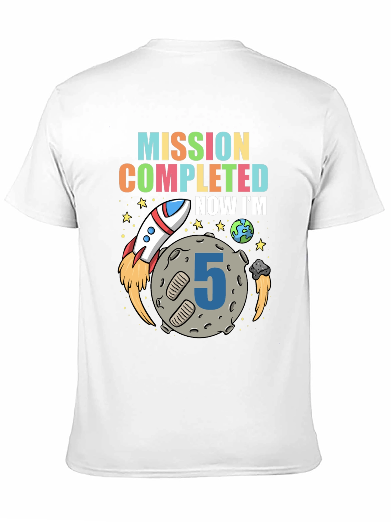 Mission Completed 5th Birthday Boy T-Shirt