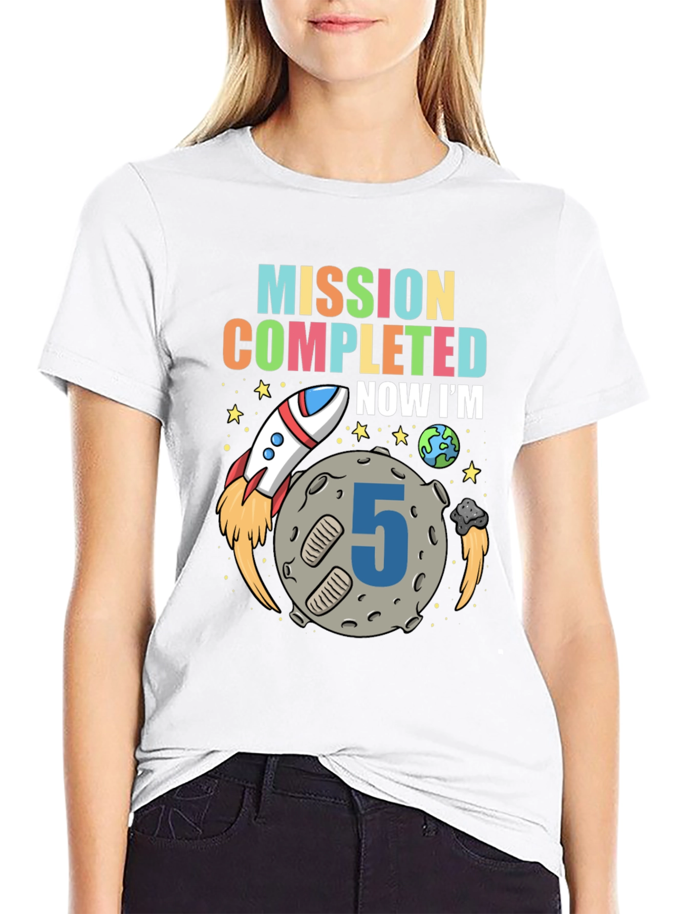 Mission Completed 5th Birthday Boy T-Shirt