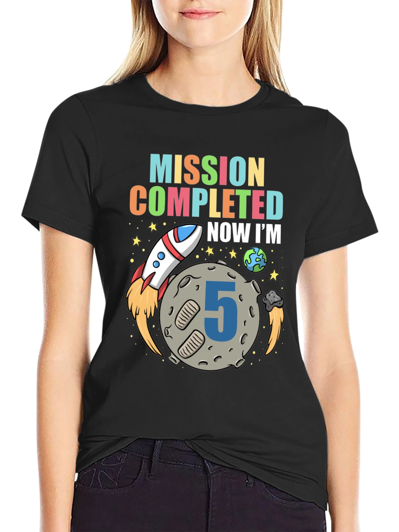 Mission Completed 5th Birthday Boy T-Shirt