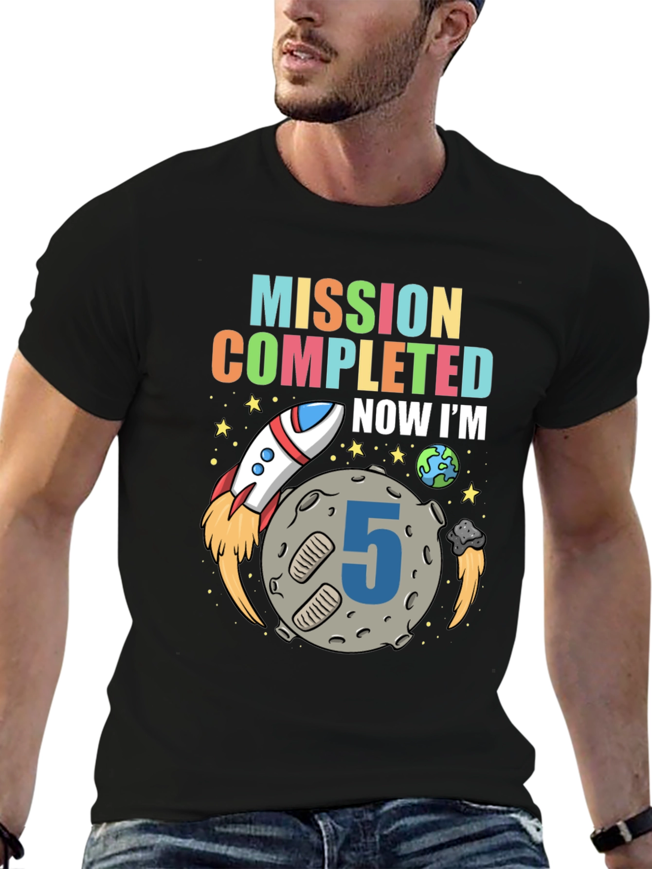 Mission Completed 5th Birthday Boy T-Shirt