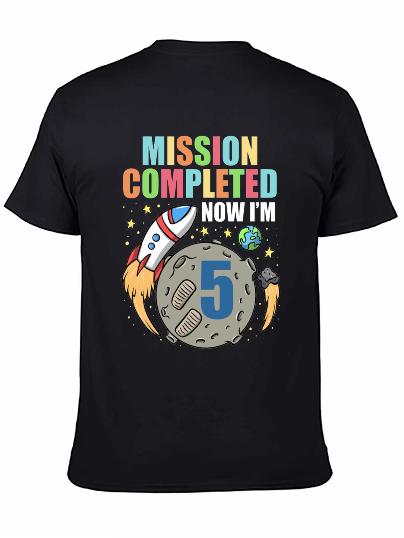 Mission Completed 5th Birthday Boy T-Shirt