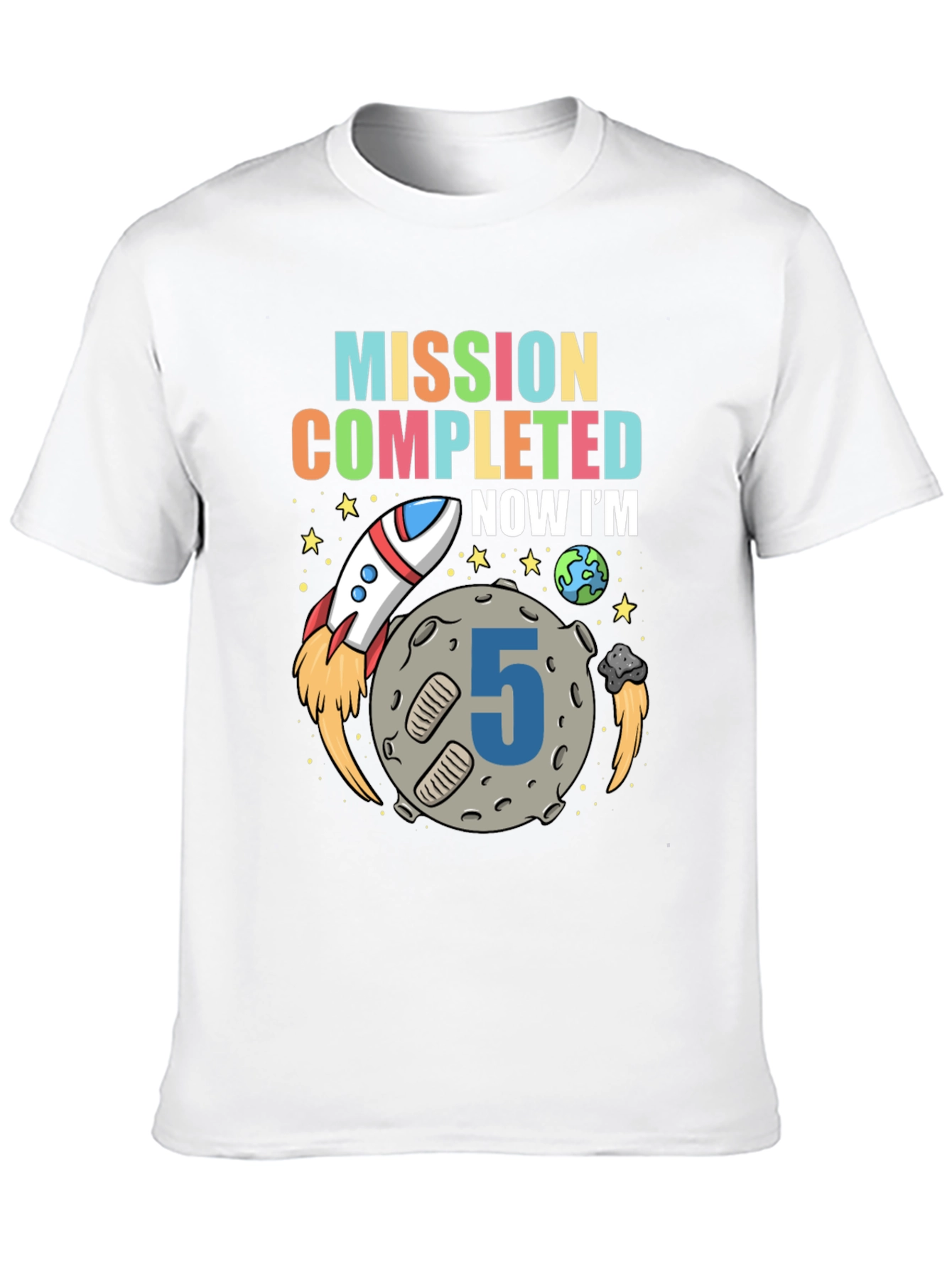 Mission Completed 5th Birthday Boy T-Shirt