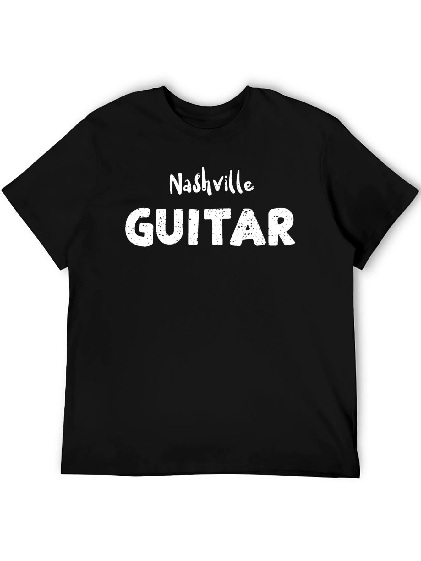 Nashville Guitar Black T-Shirt