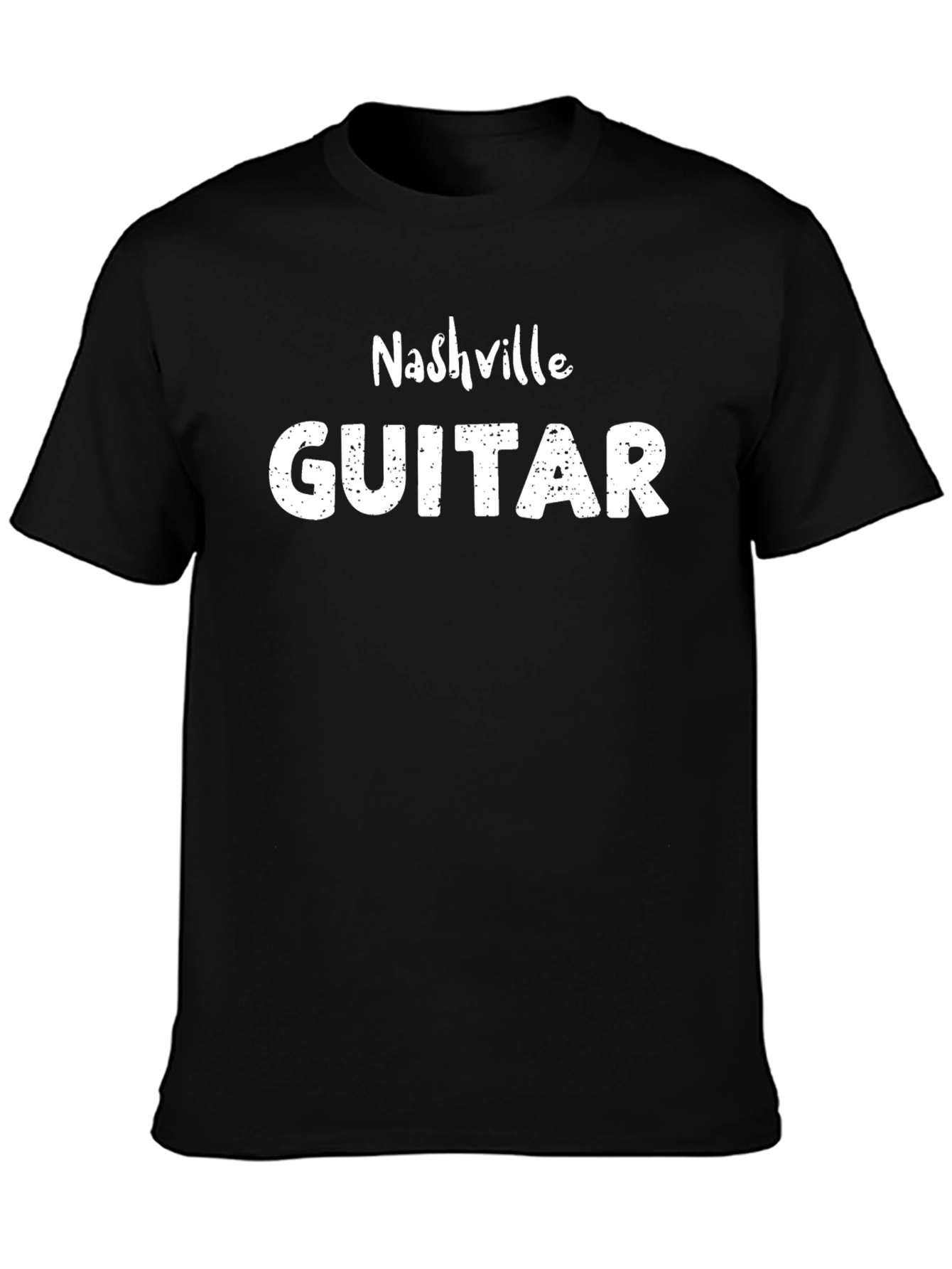 Nashville Guitar Black T-Shirt
