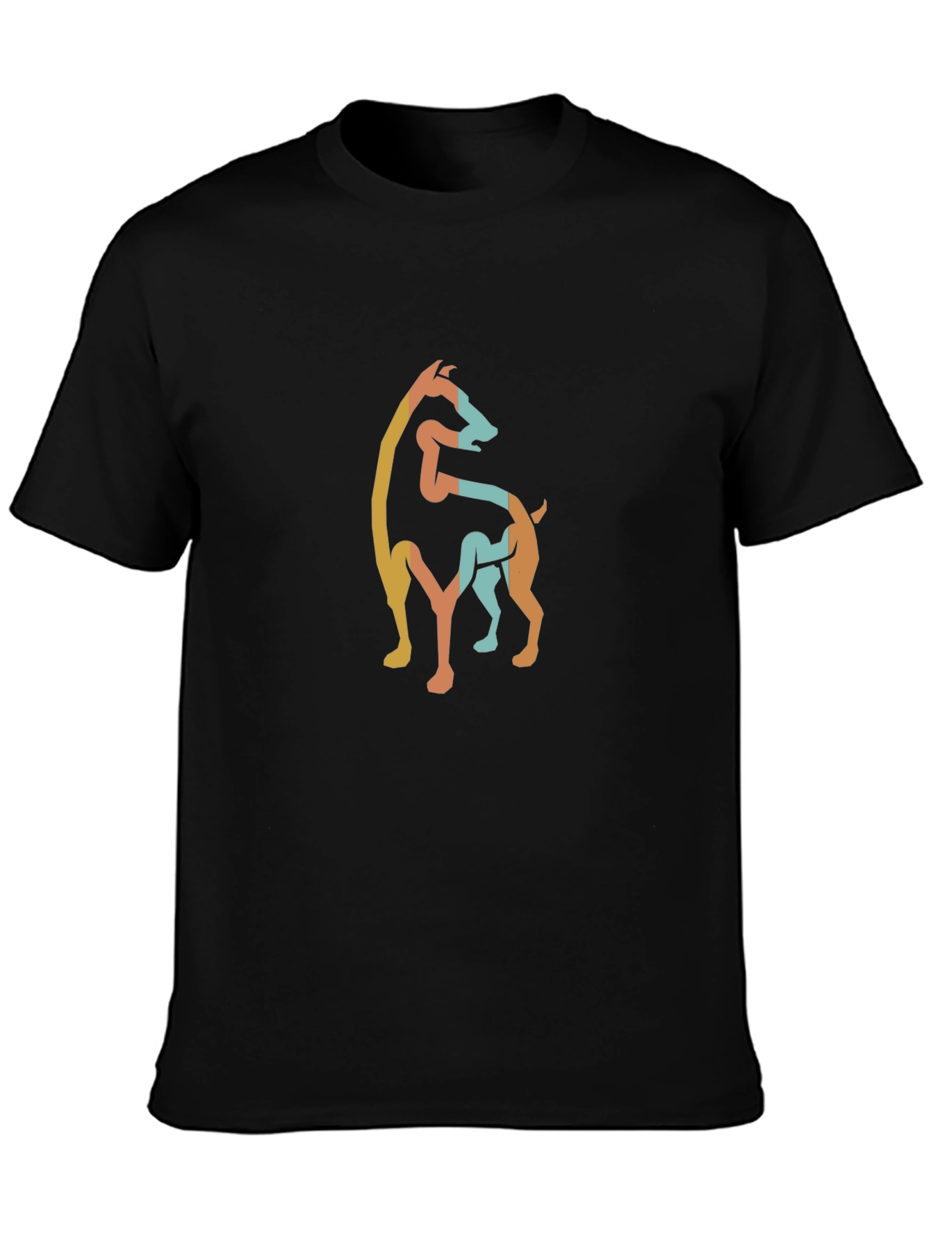 Stylish Dog Silhouette Graphic Tee