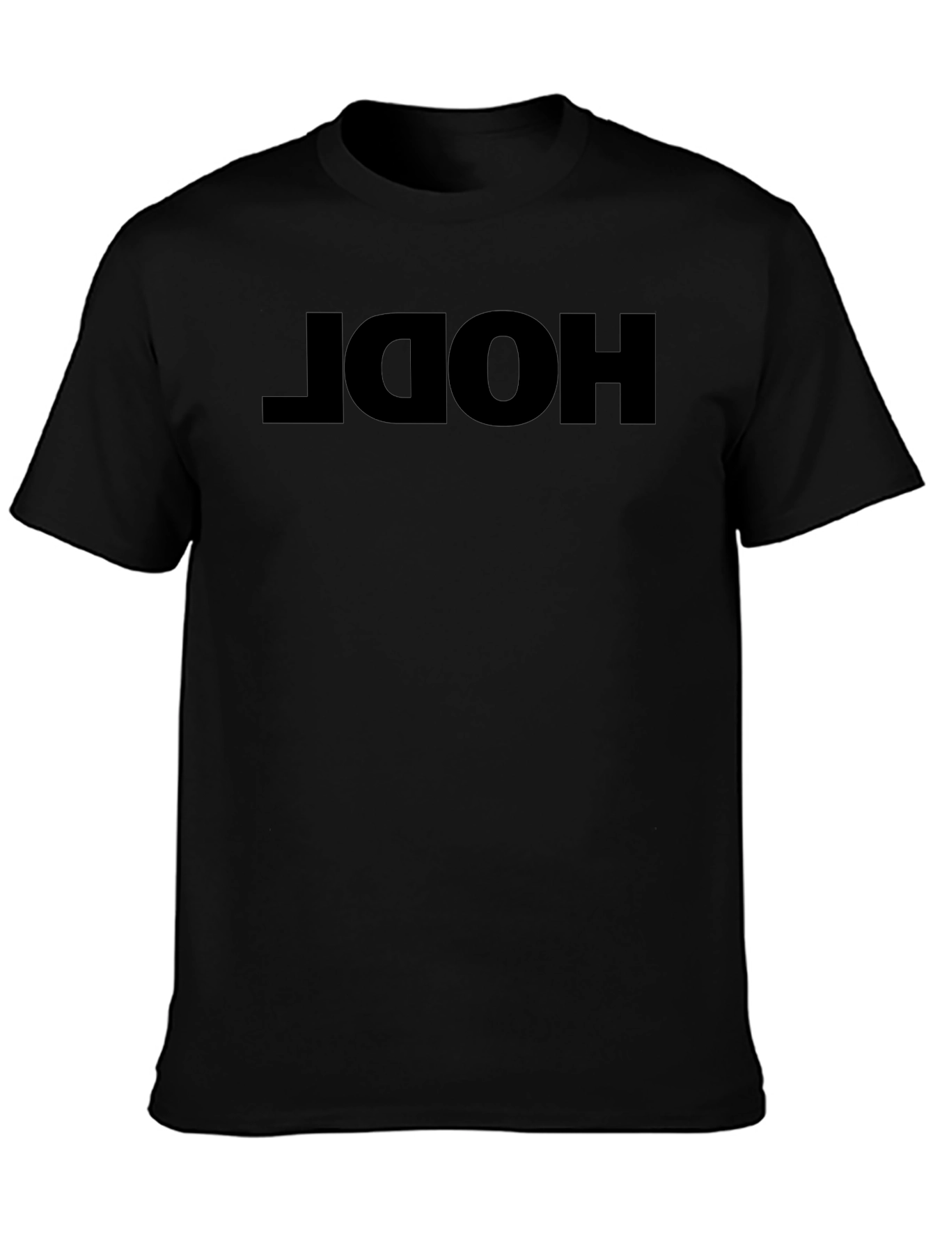 HODL Black T-Shirt - Crypto Investor Apparel