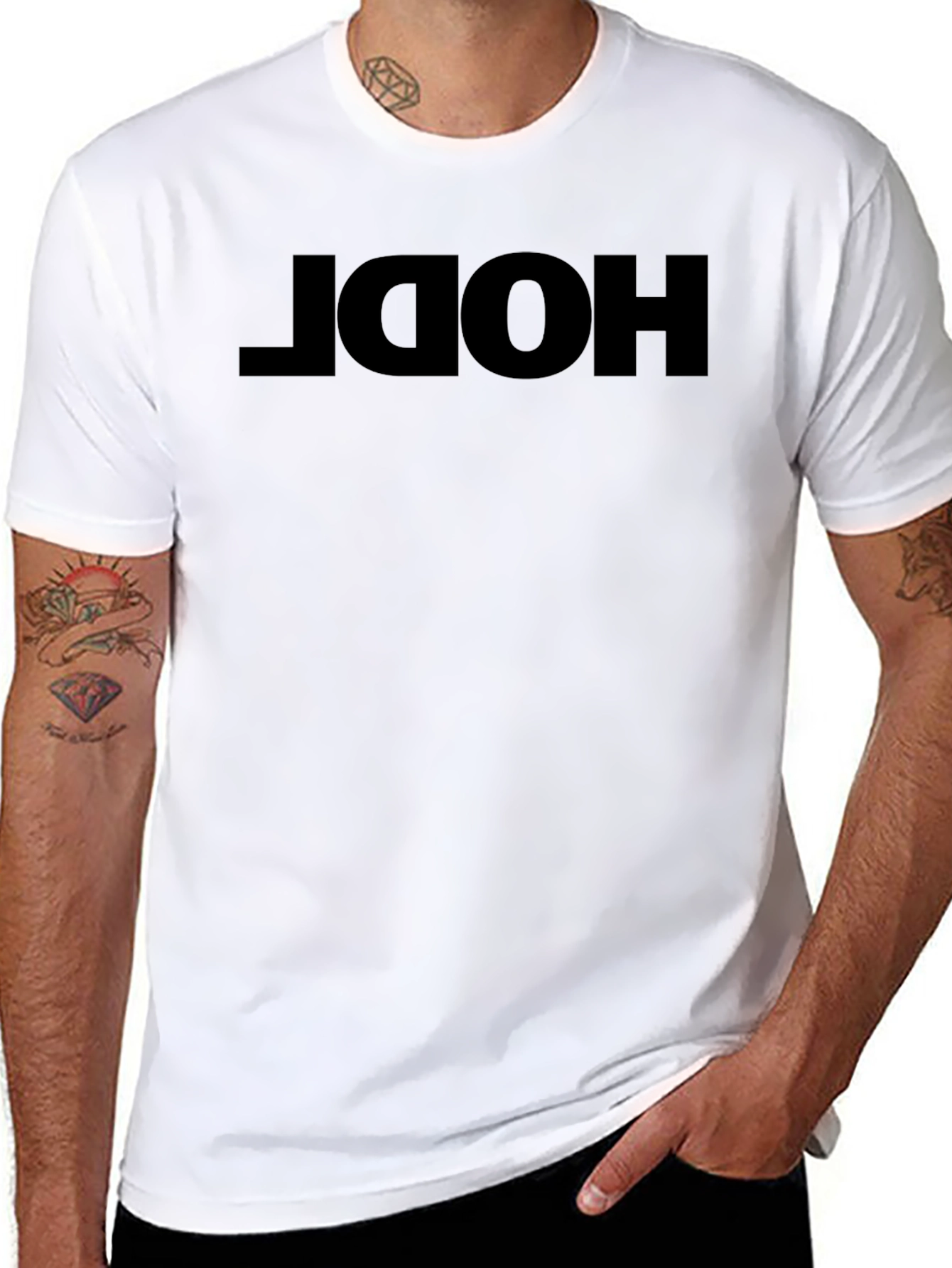 HODL Black T-Shirt - Crypto Investor Apparel