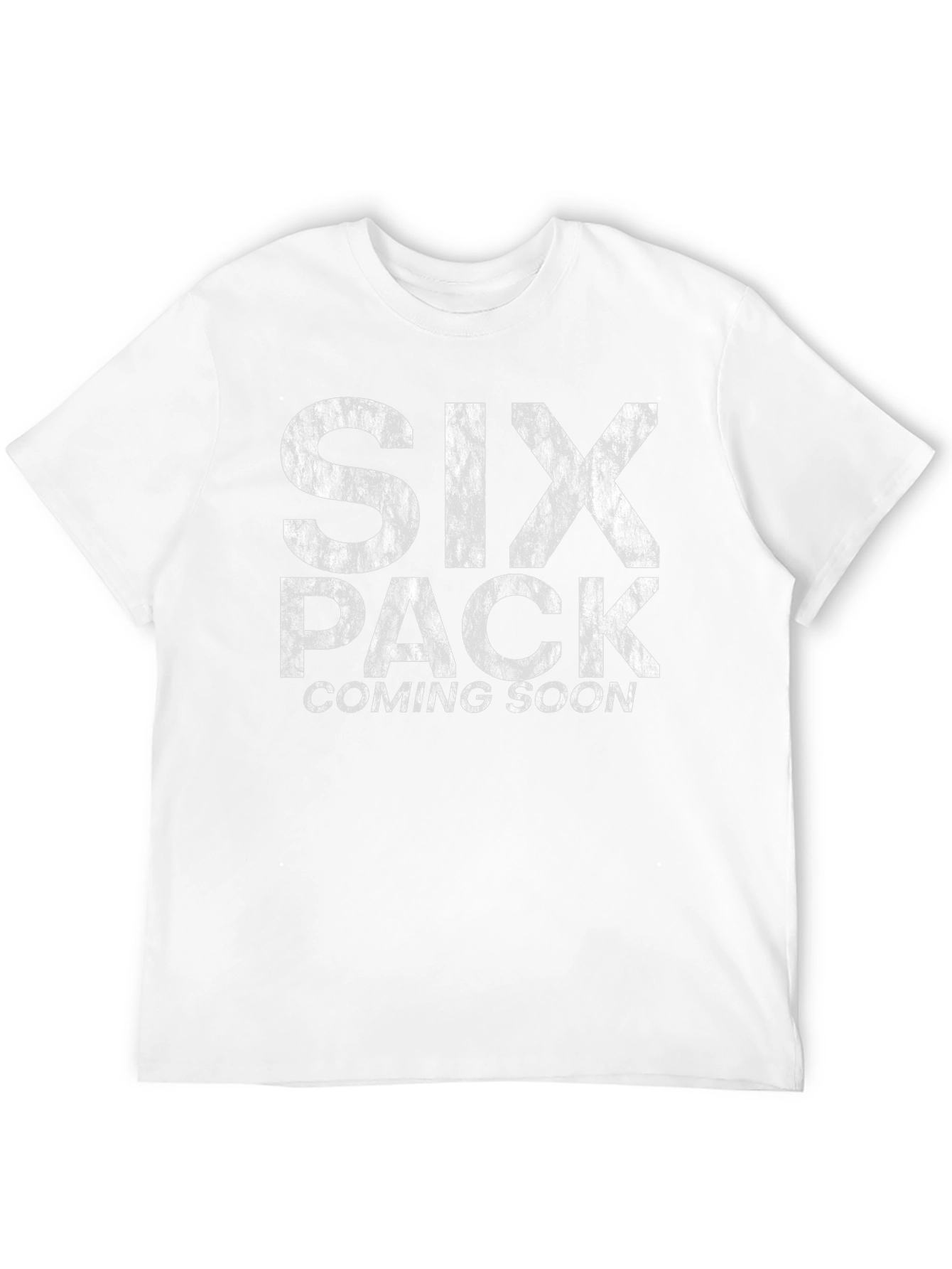 Mens Six Pack Coming Soon Graphic Tee